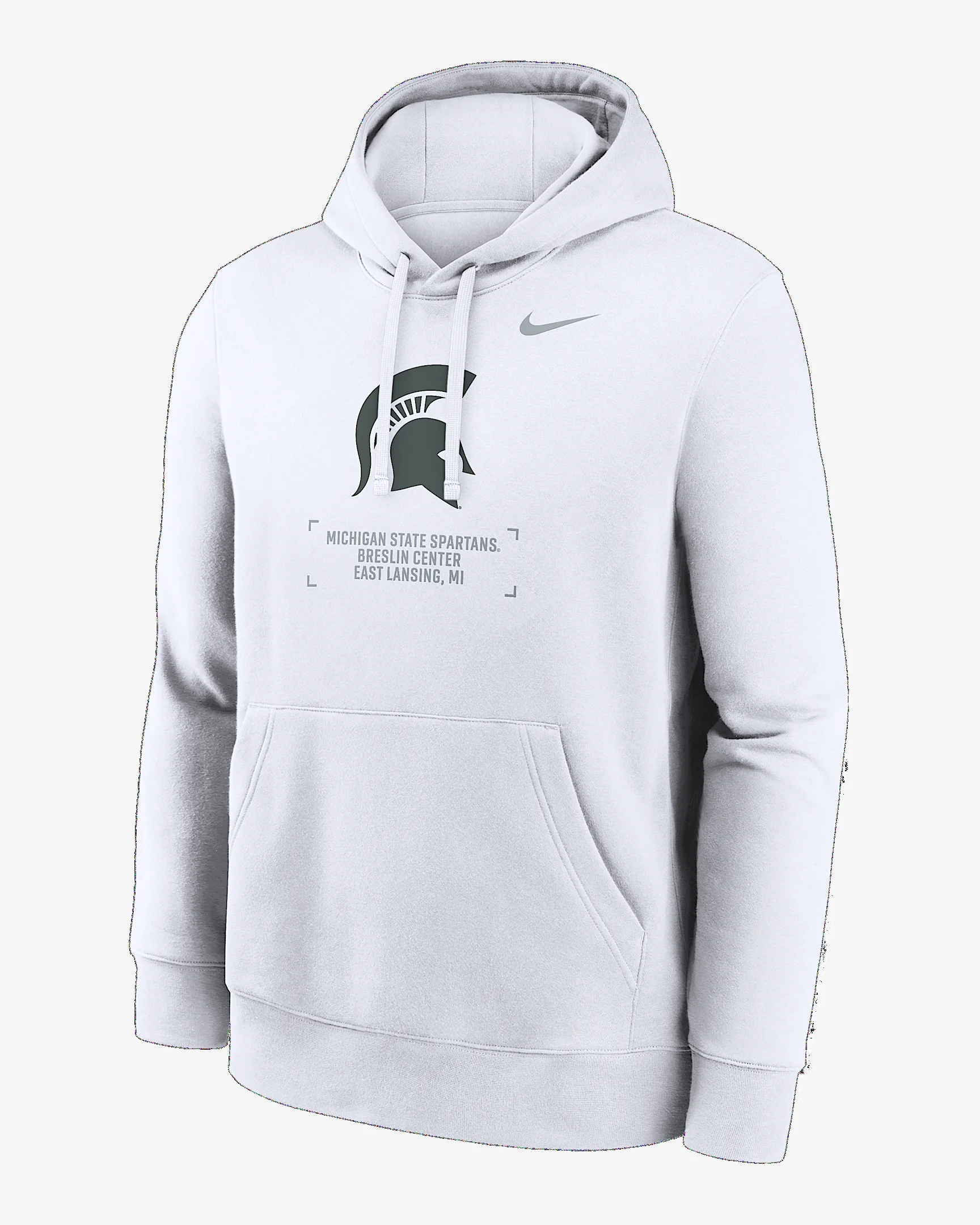 Michigan State Club Basketball 2-Hit Men's Nike College Pullover Hoodie - 1