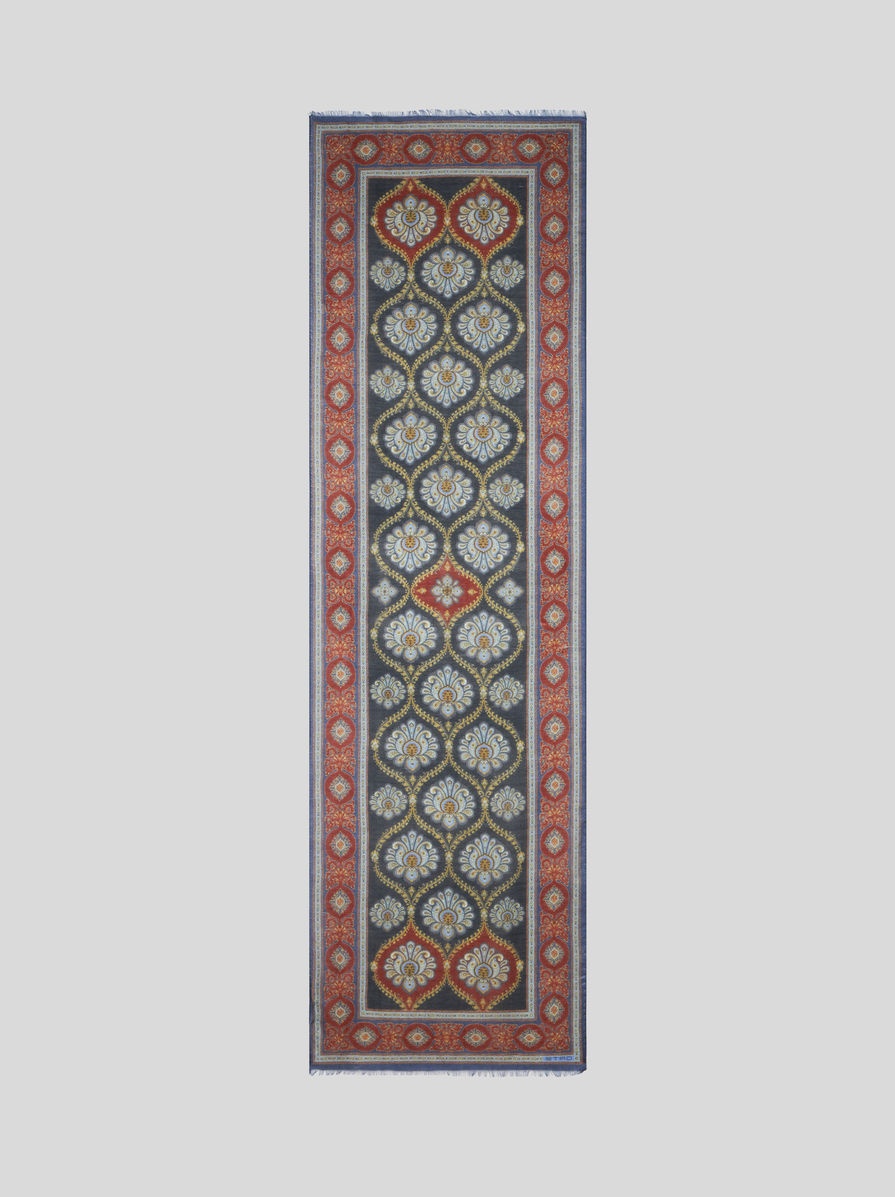PRINTED SILK AND CASHMERE SCARF - 2