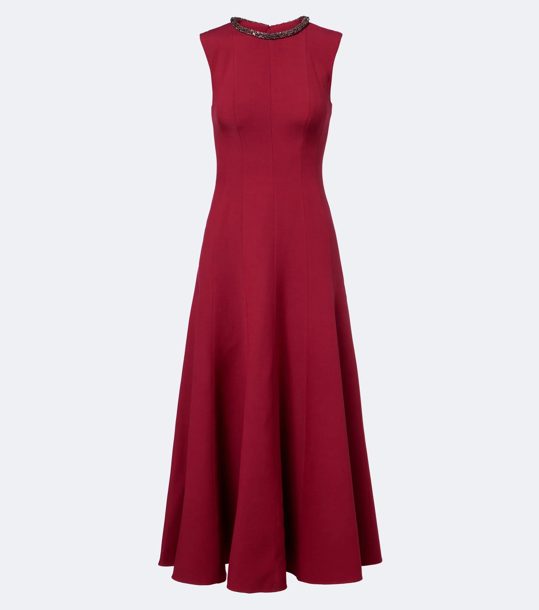 Embellished wool and silk midi dress - 1
