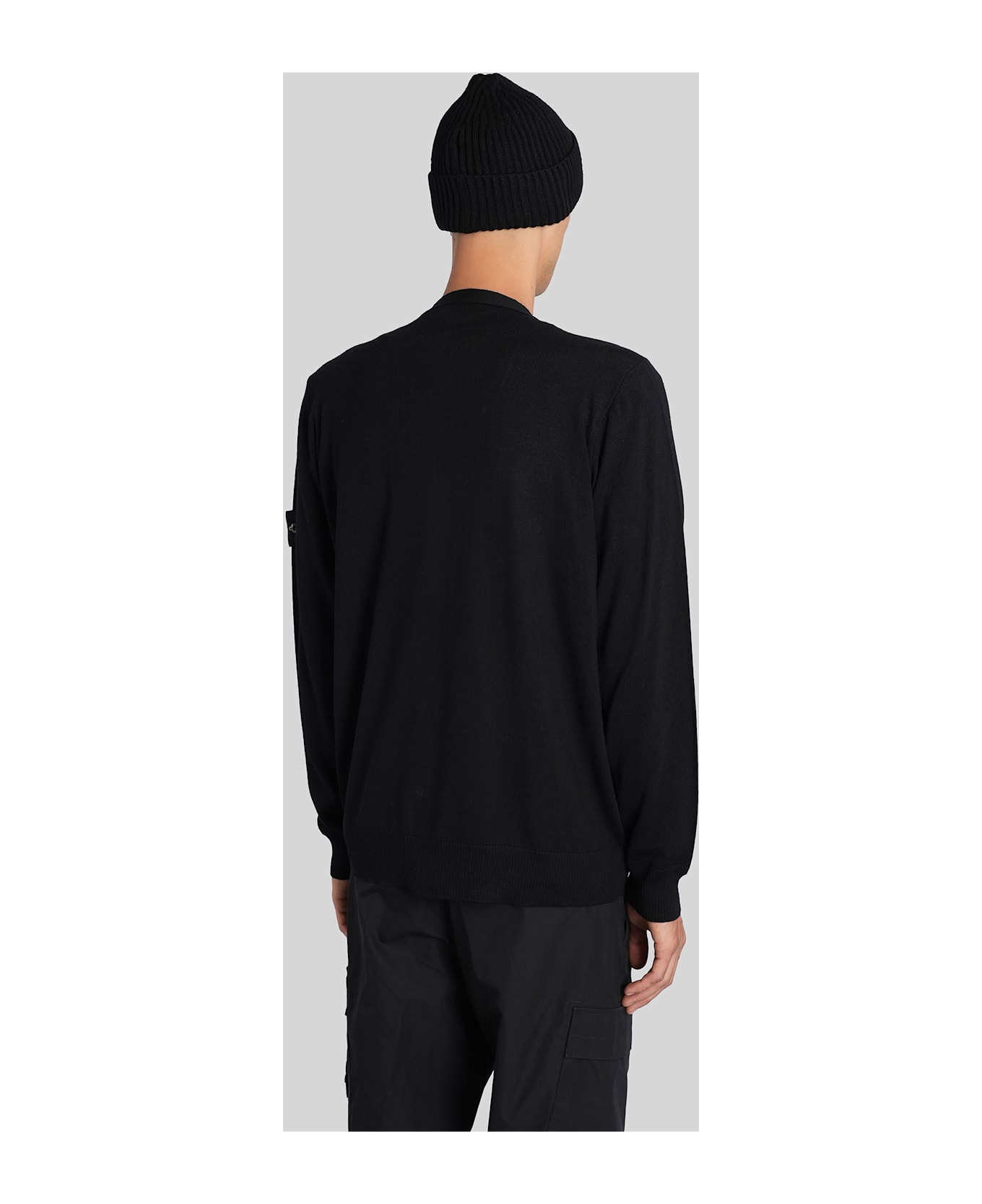 Cardigan In Black Wool - 3