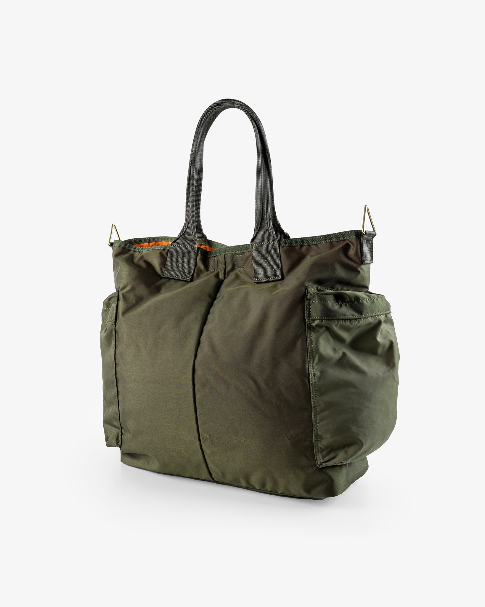 POR-FOR-TOTE-OLV Porter - Yoshida & Co. - Force 2Way Tote Bag - Olive Green - 3