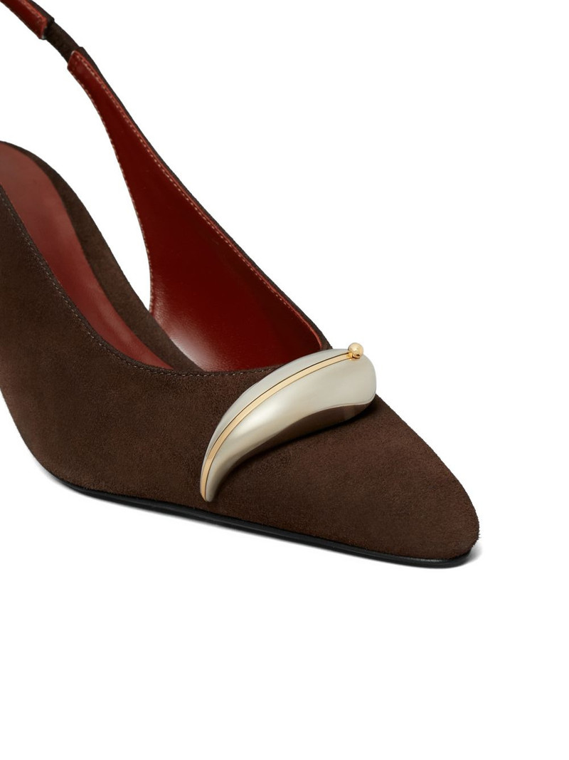 Pierced XL slingback pumps 4