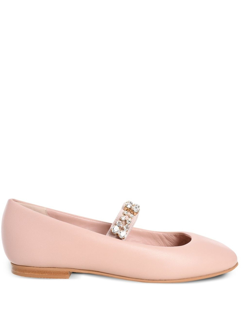 crystal-embellished ballerina shoes 1