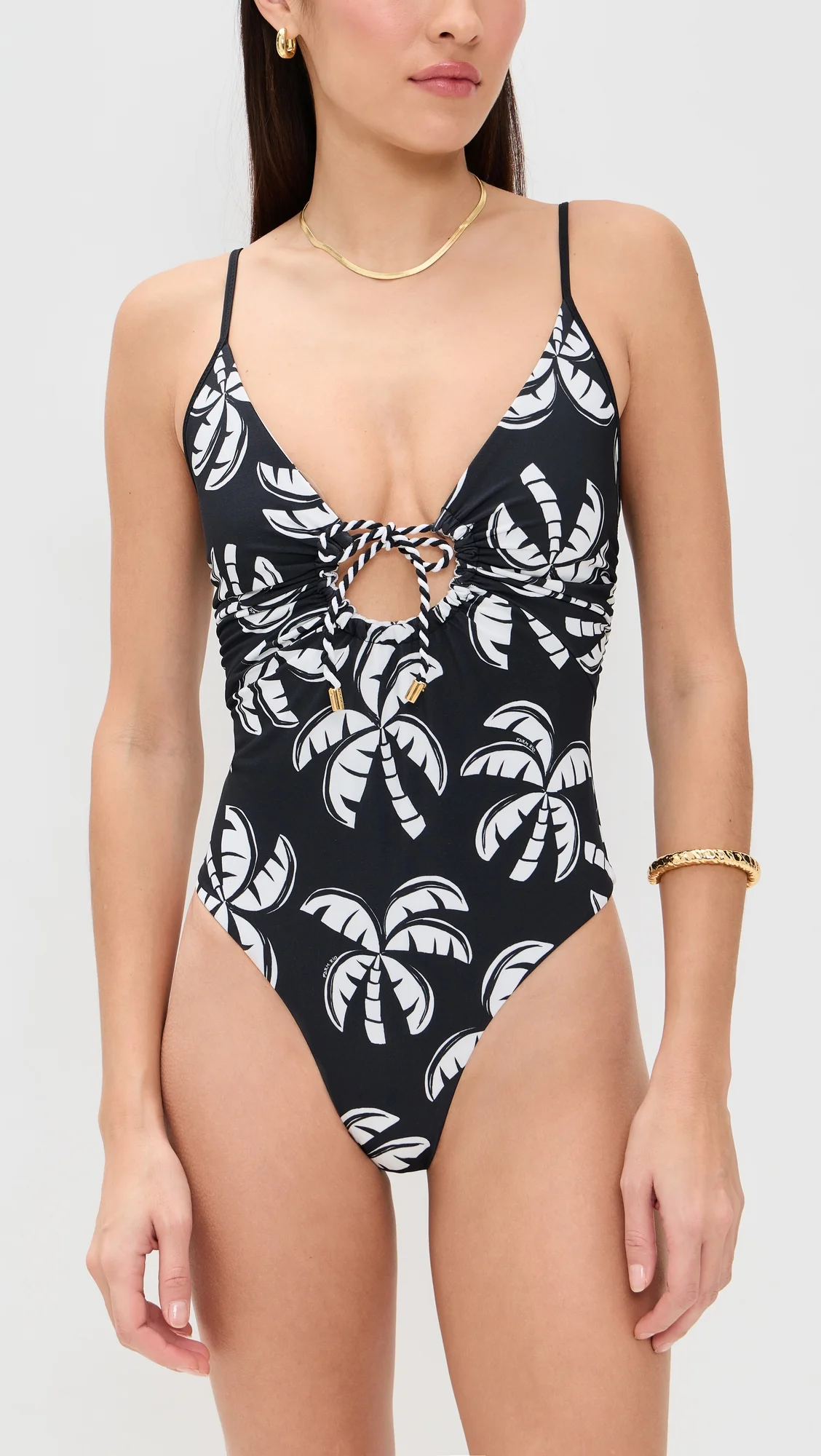 Graphic Palms Double One Piece - 1