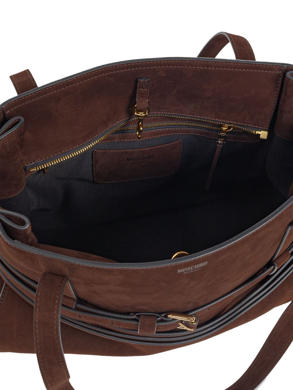 Tie Me belted suede tote bag - 5