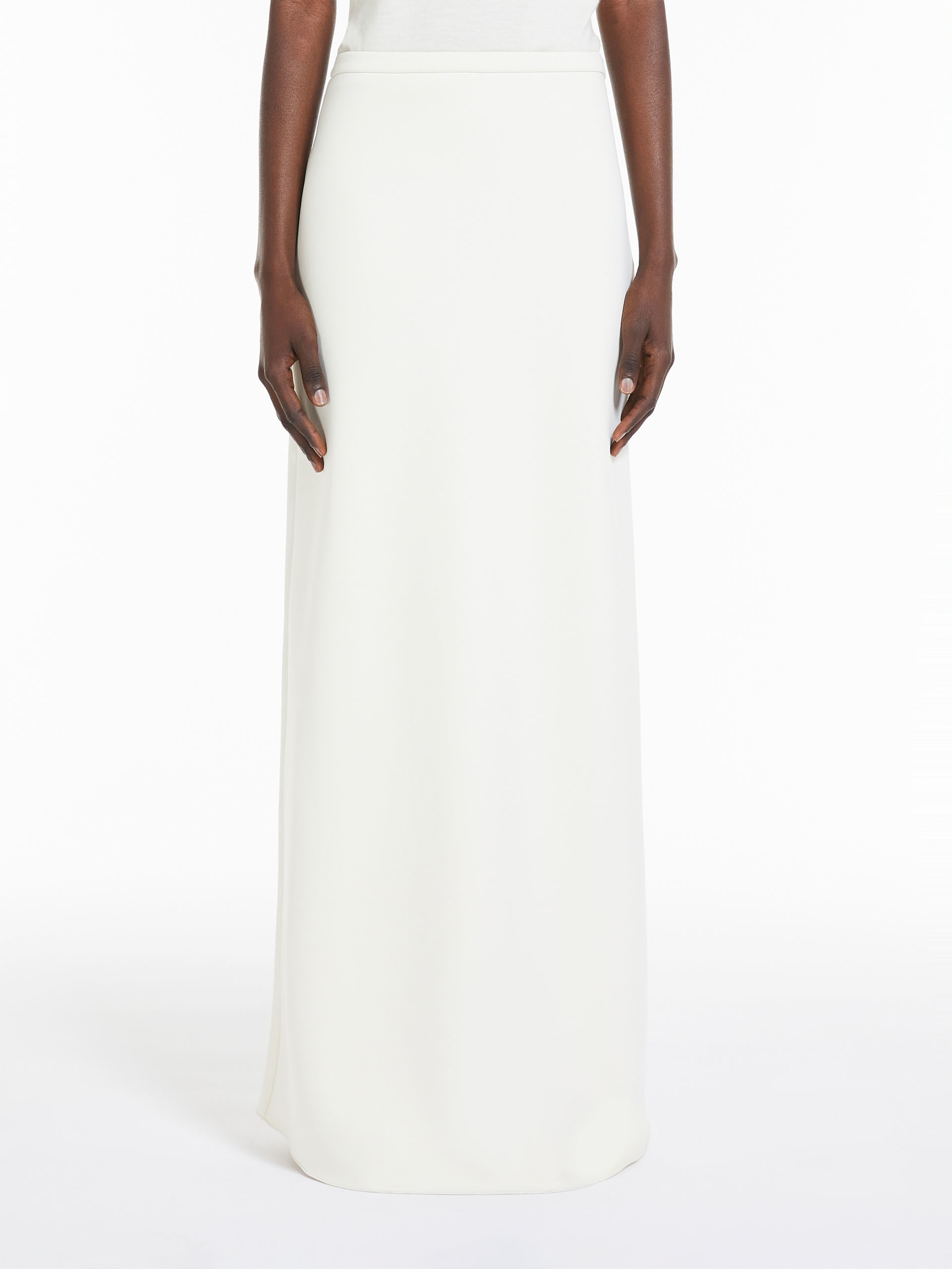 CLAVIER Long skirt in cotton scuba fabric - 3