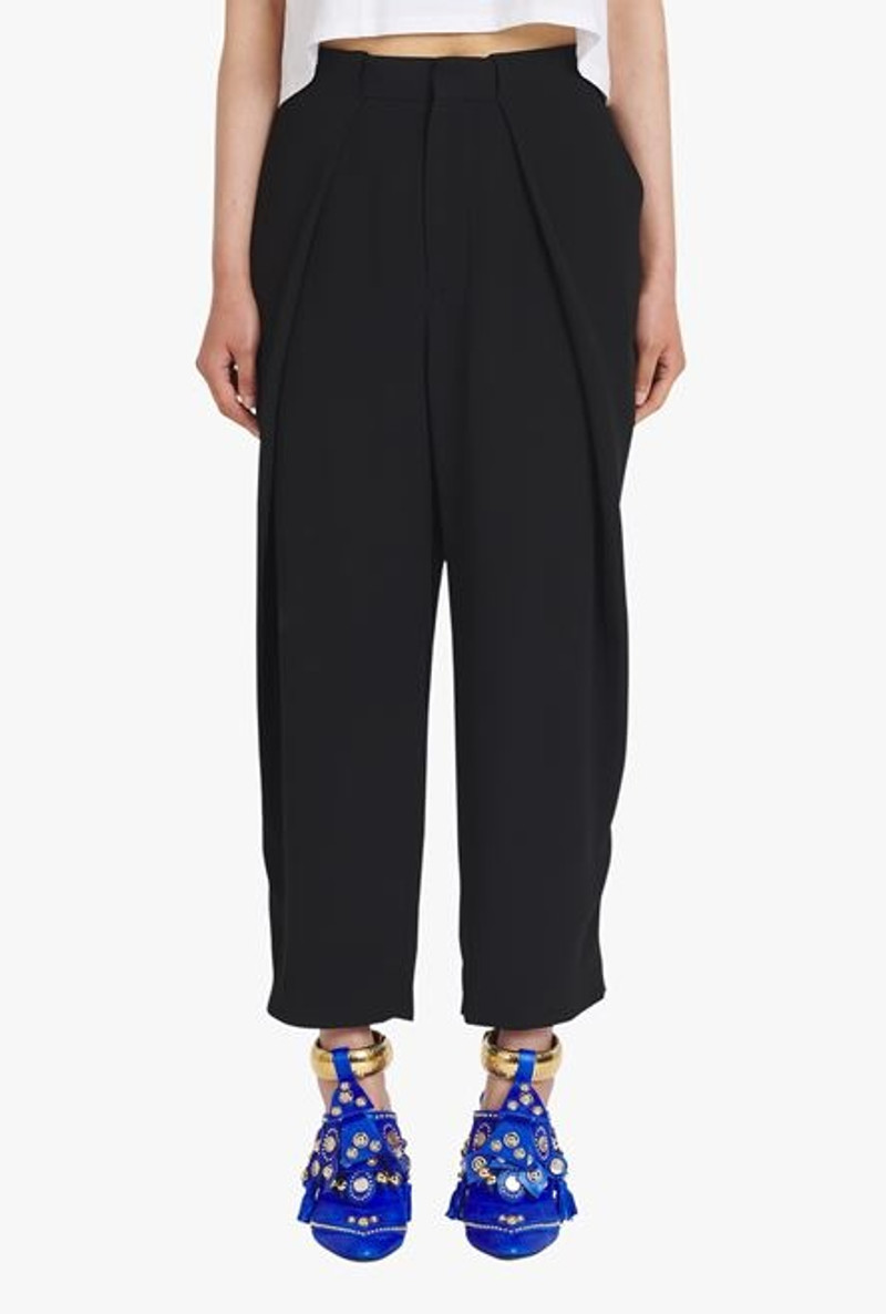 Black crêpe eco-designed pants 6