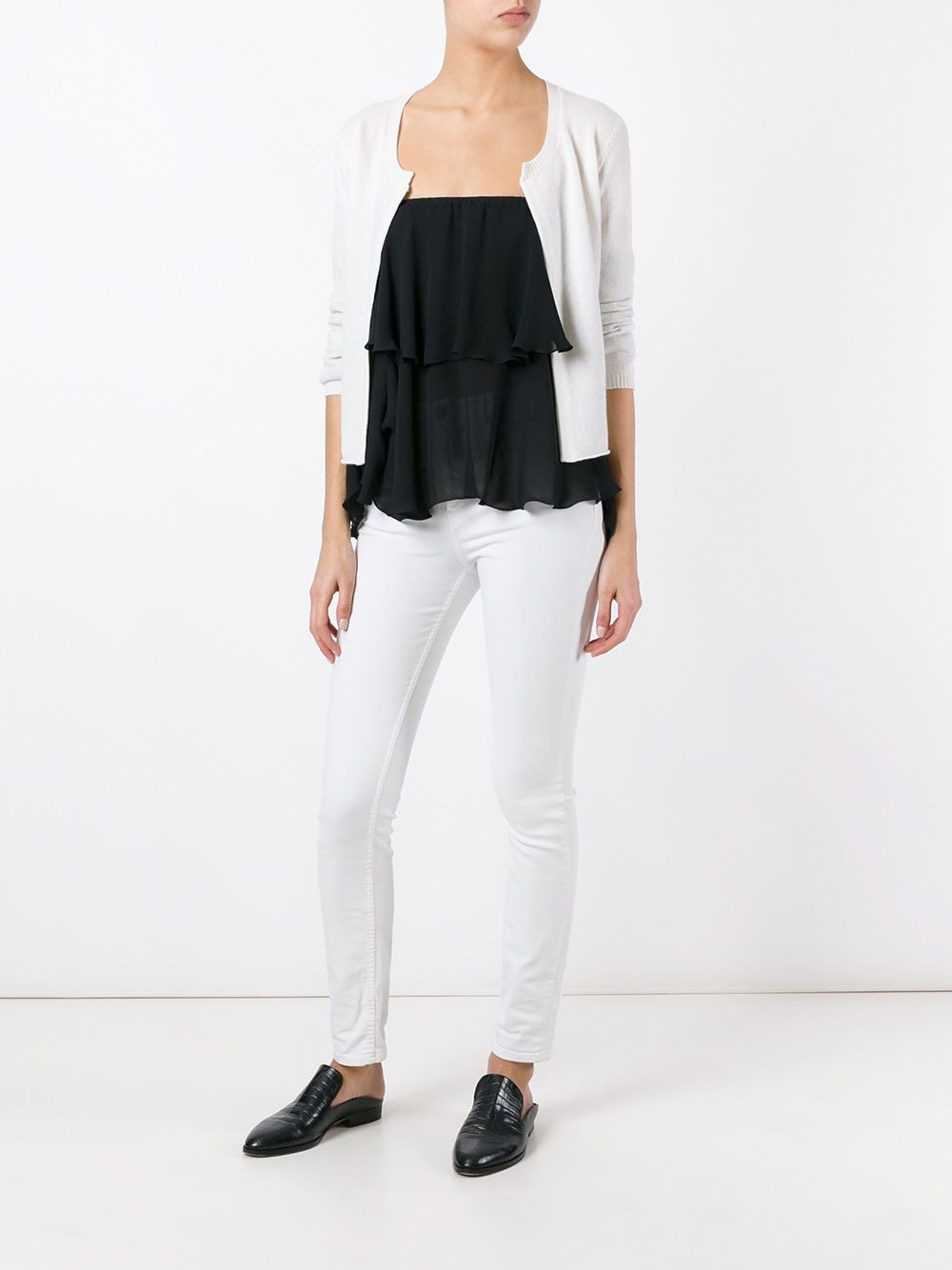 cashmere open front cardigan - 2