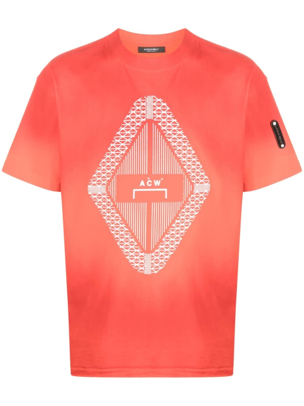 Gradient logo-print T-shirt - 1