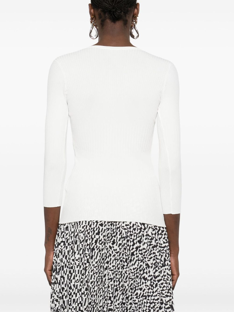 V-neck ribbed top 4