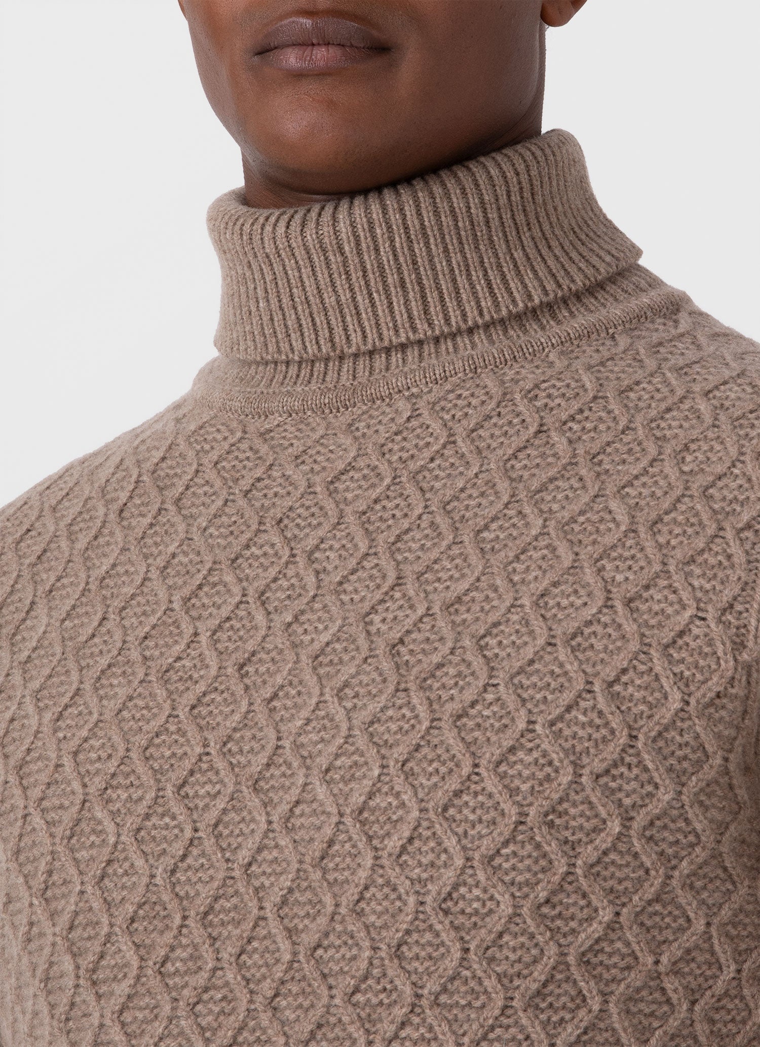 Sunspel x WM Brown Aran Roll Neck - 6