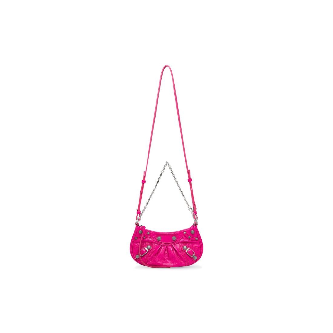 Women's Le Cagole Mini Purse With Chain in Pink - 6