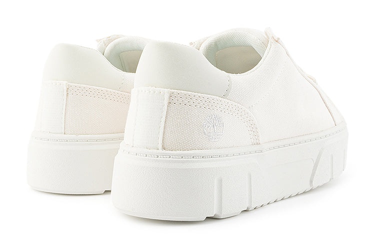 (WMNS) Timberland Laurel Court Low Lace Up Sneakers 'White Canvas' A5ZHGW - 6