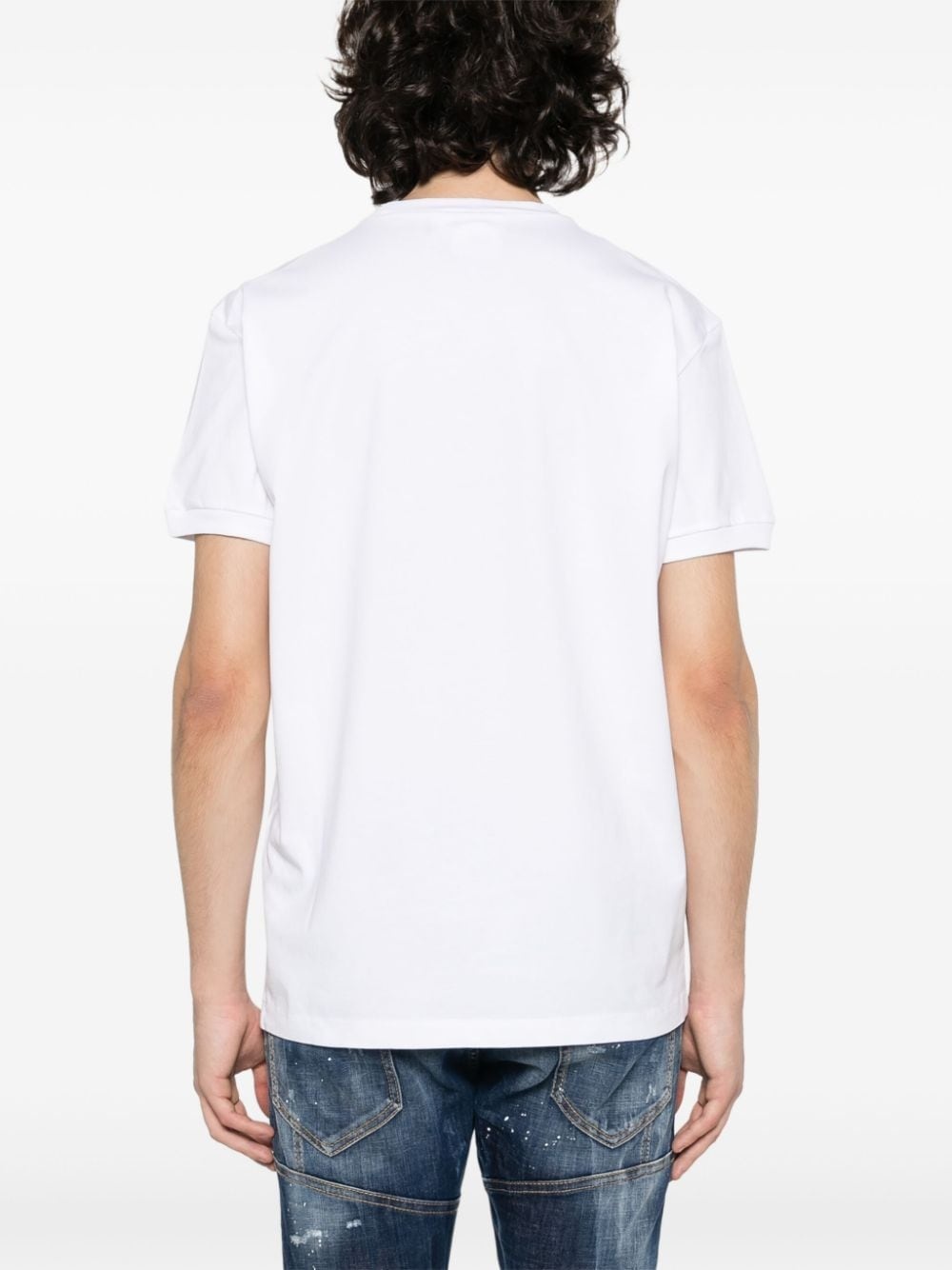 logo-print cotton T-shirt - 4