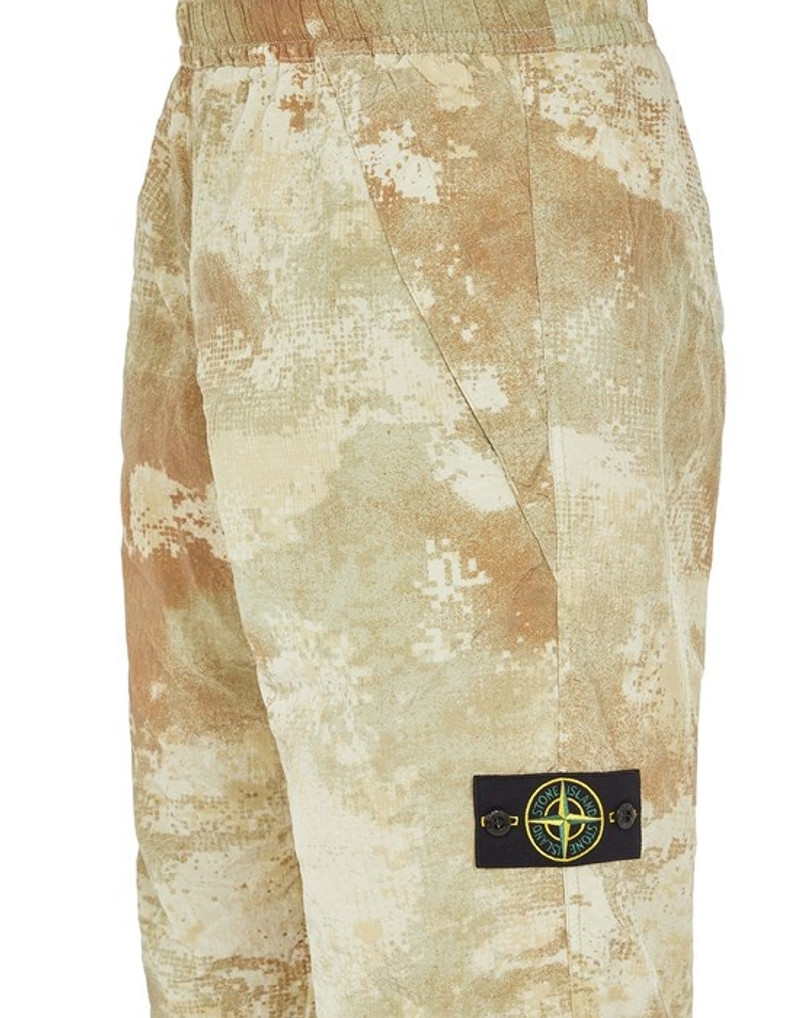 662E1 DISSOLVING GRID CAMO ON ECONYL® REGENERATED NYLON ECRU 3