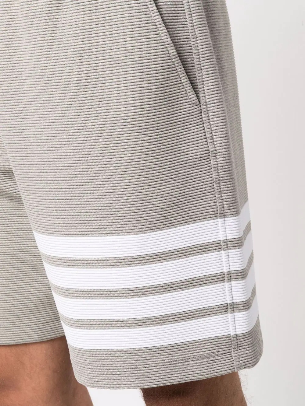 Ottoman striped track shorts - 5