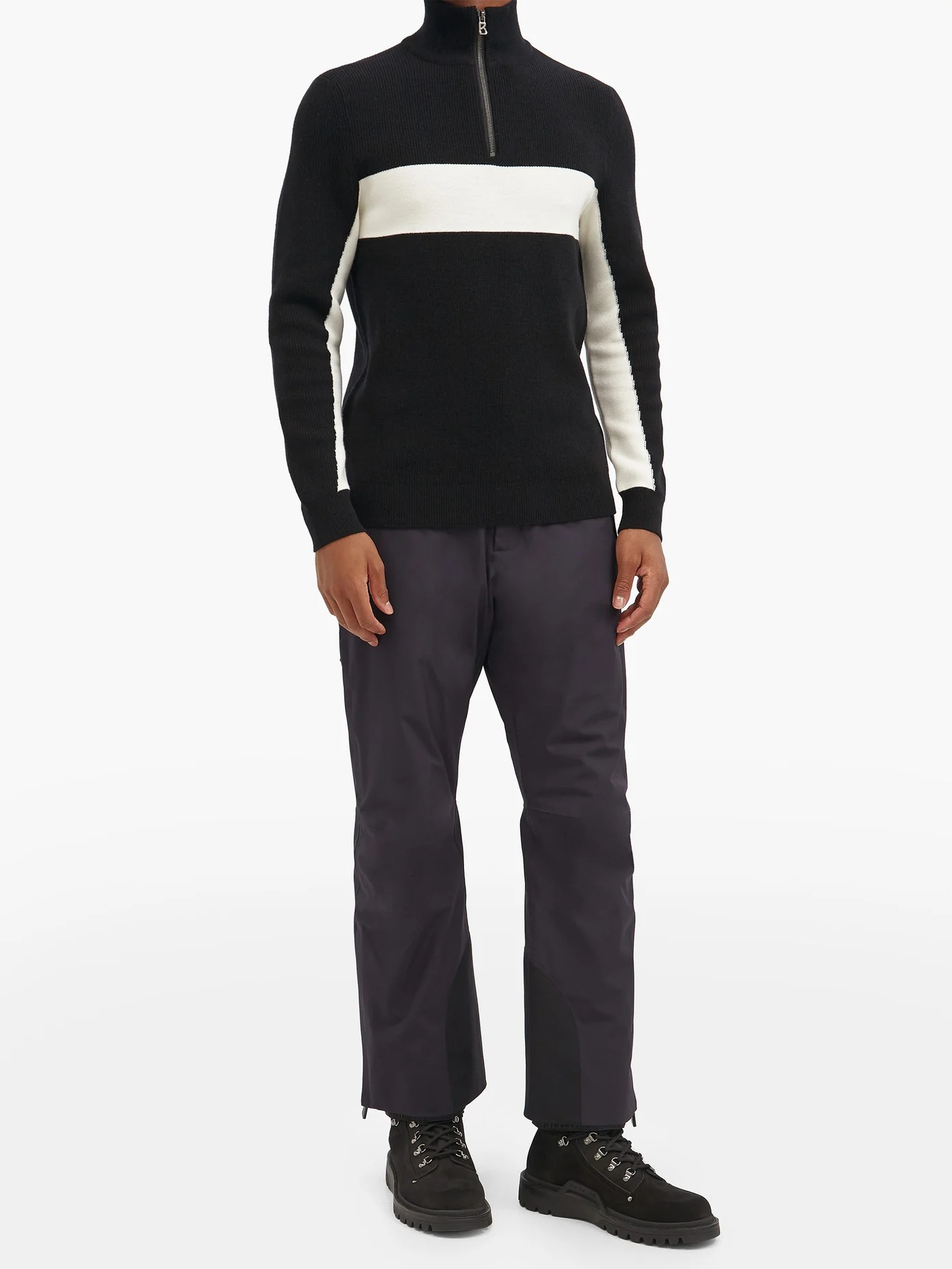 Penke logo-patch wool-blend sweater - 2