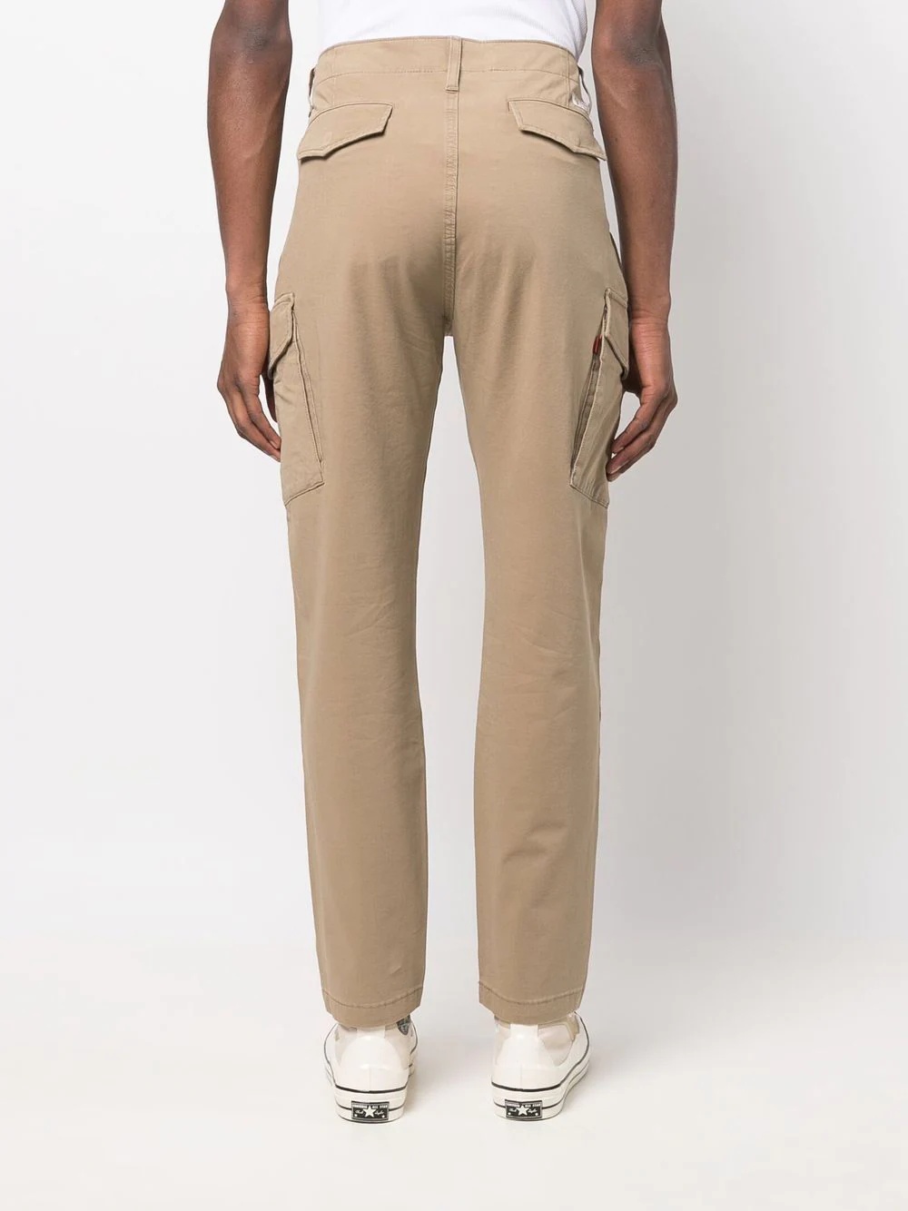 multi-pocket cotton cargo trousers - 4