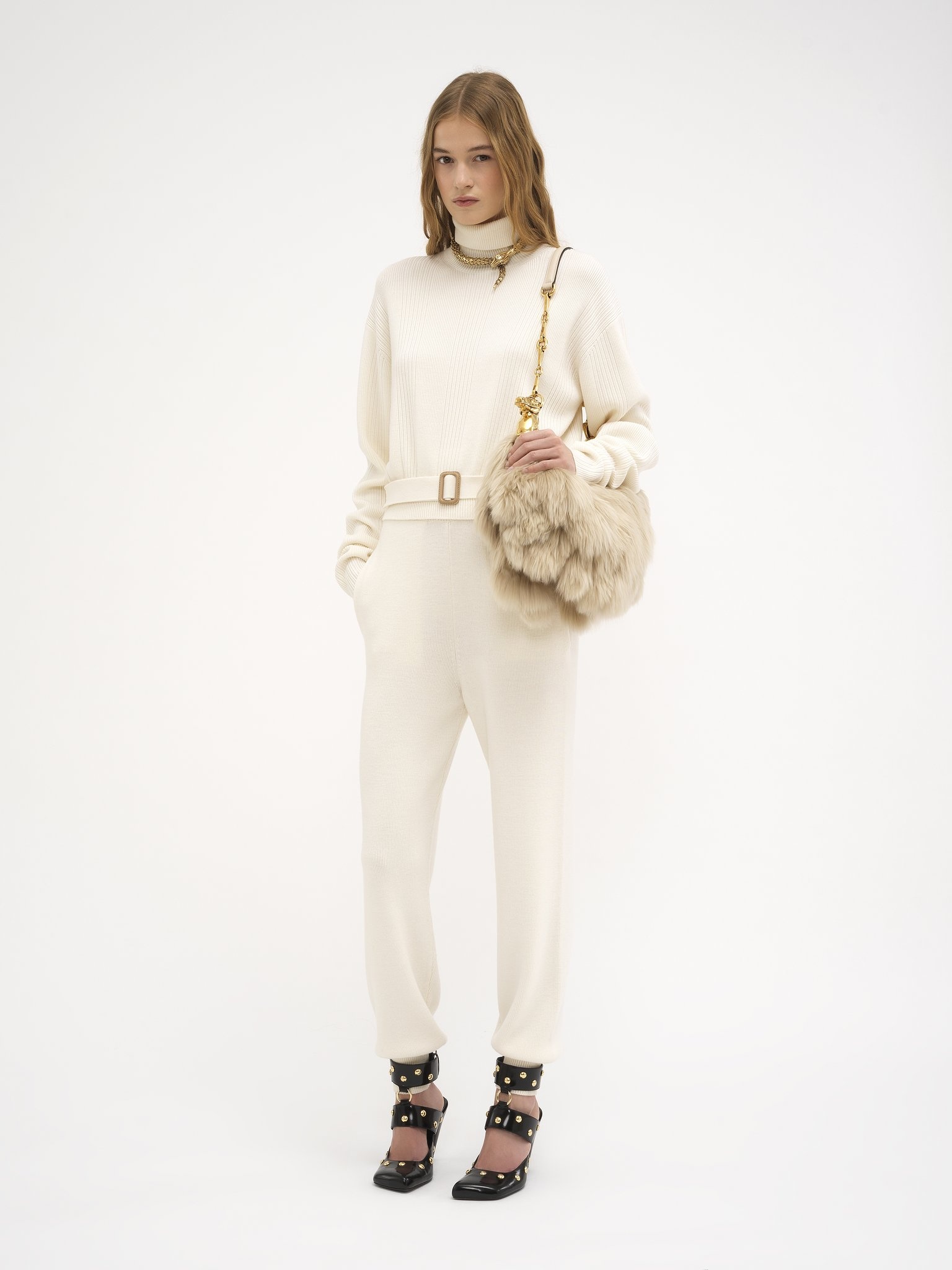 SWEATPANTS IN WOOL KNIT - 3