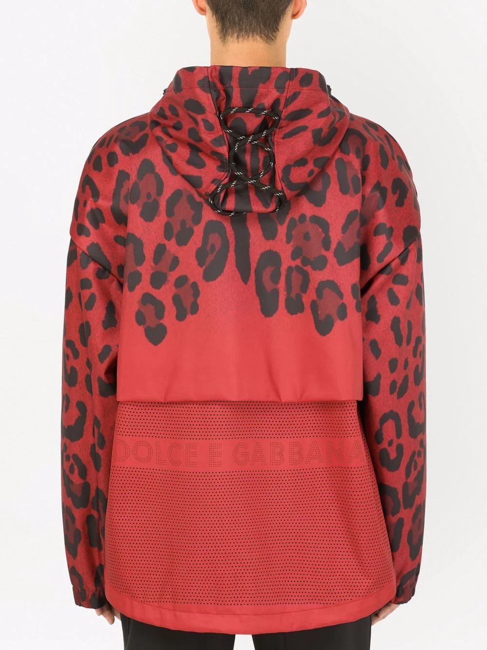 leopard-print hooded jacket - 4