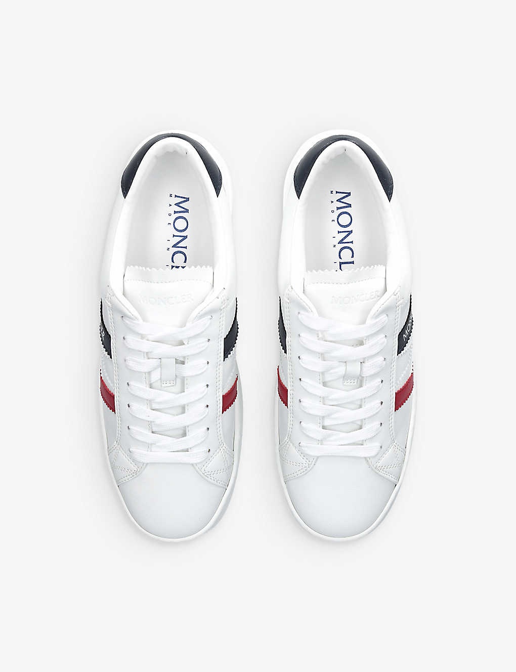 Monaco panelled leather low-top trainers - 2