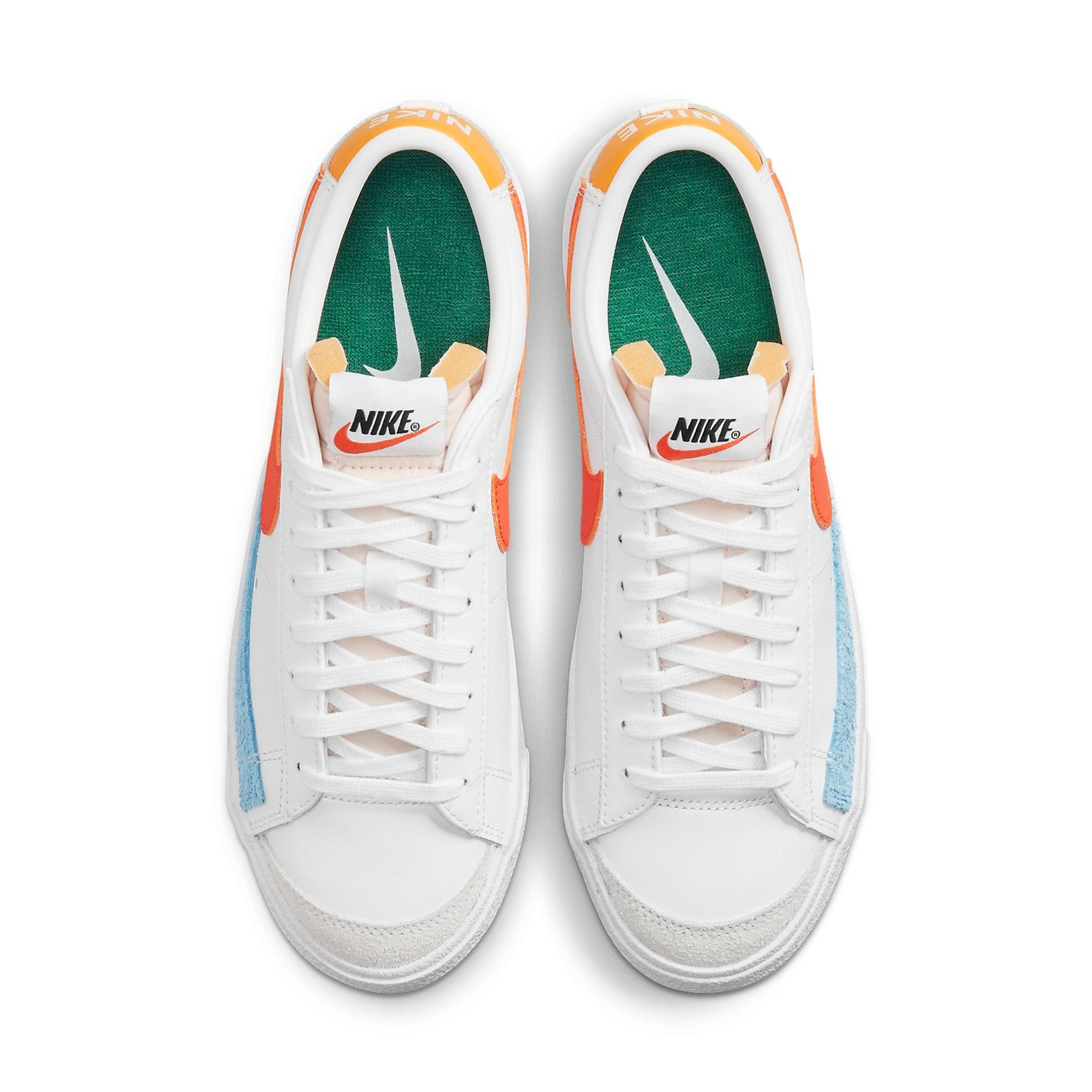 (WMNS) Nike Blazer Low '77 'White Orange' DC4769-105 - 4