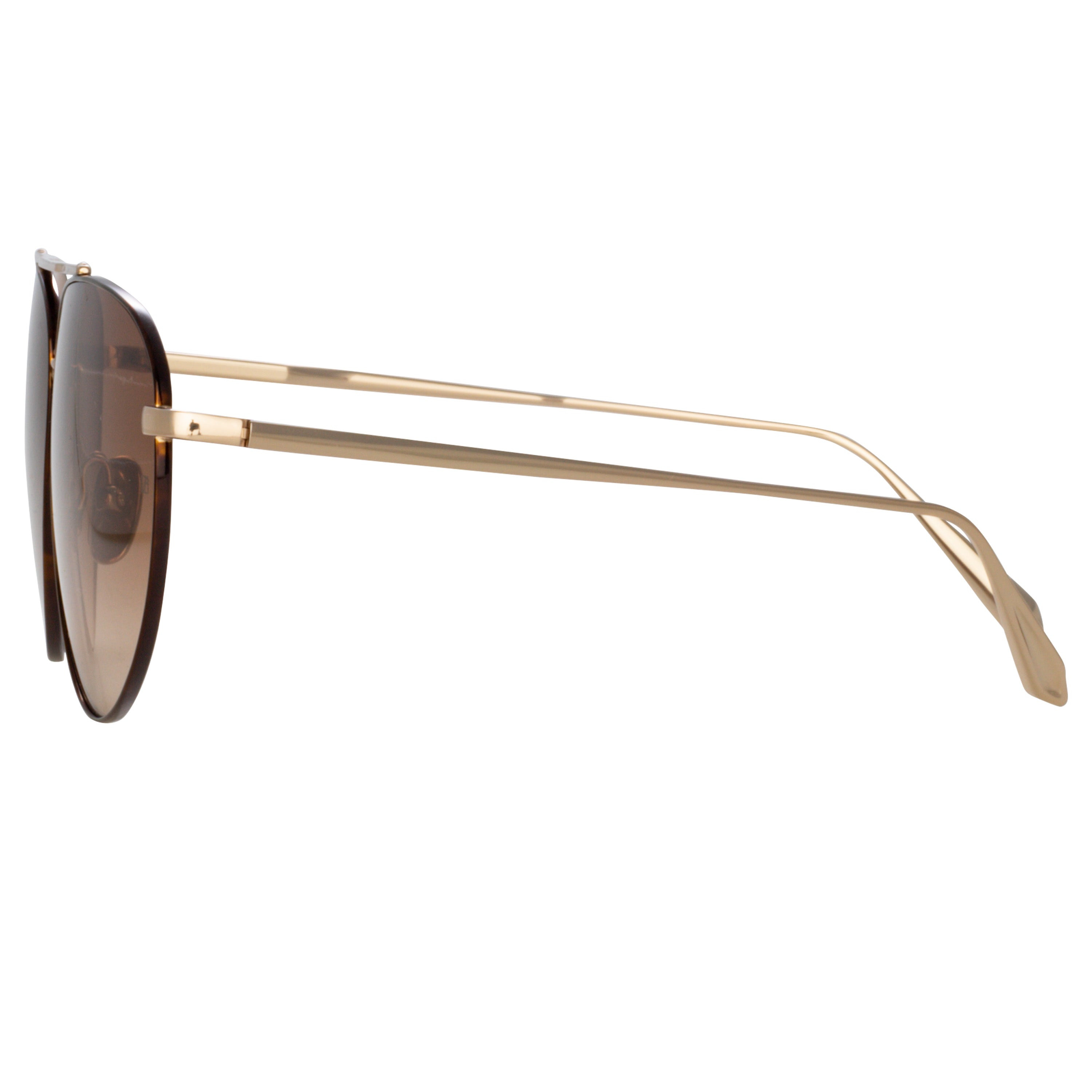 GABRIEL OVERSIZED SUNGLASSES IN LIGHT GOLD - 5