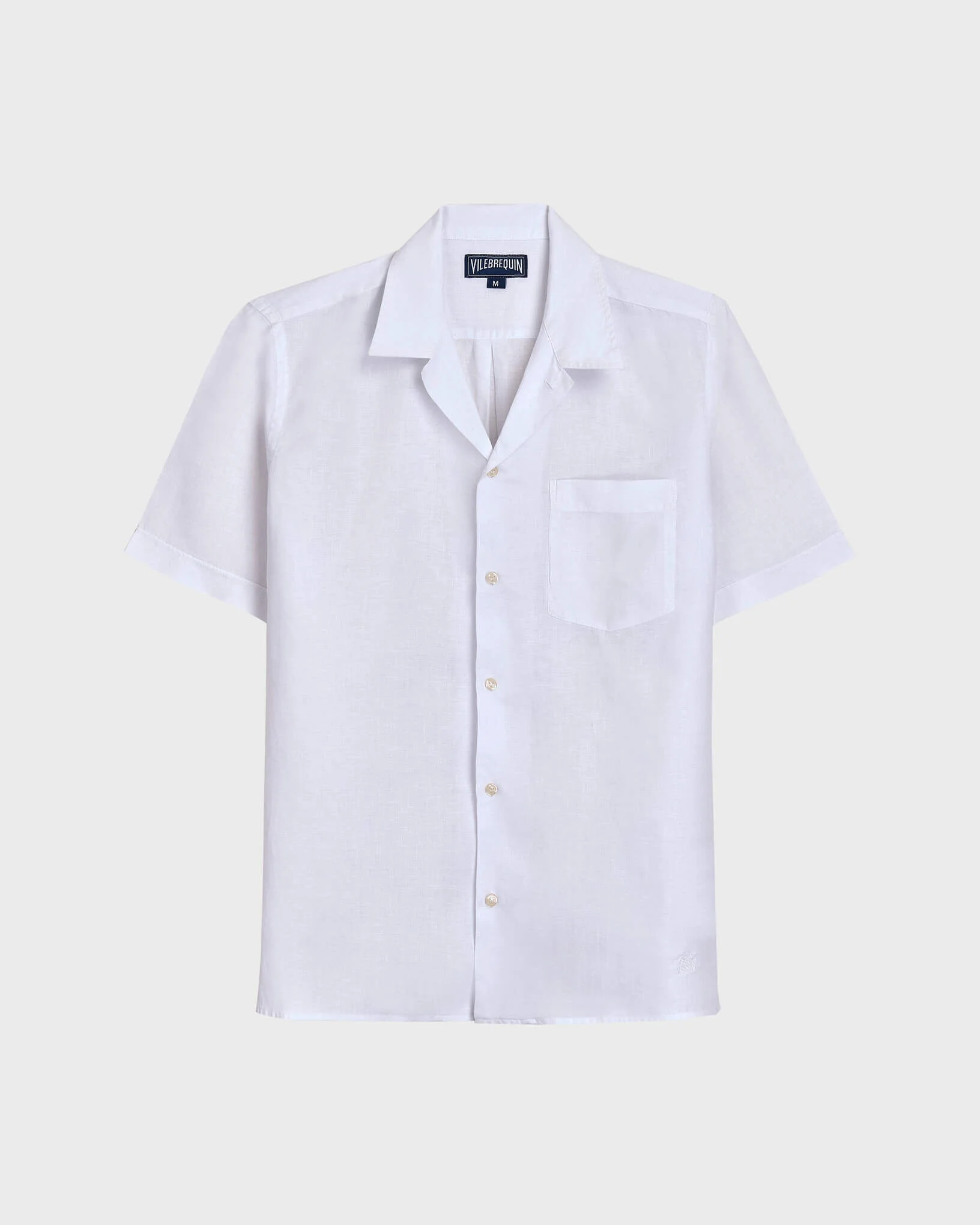 Men Bowling Linen Shirt Solid - 1
