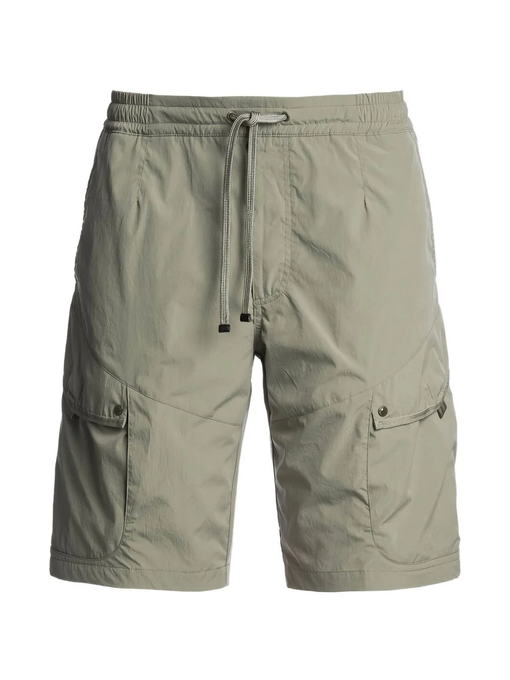 drawstring-waist cargo shorts - 1