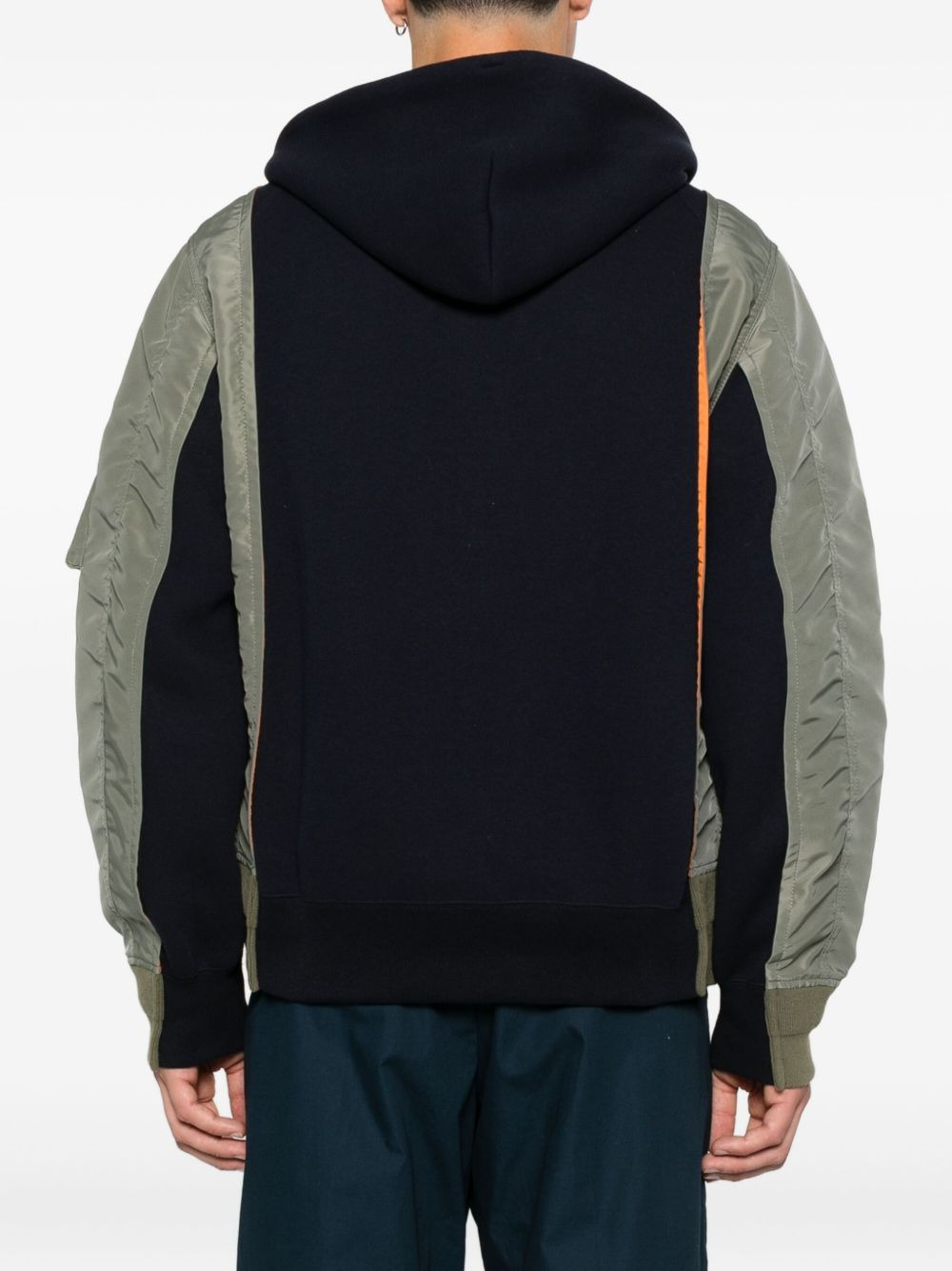 panelled hooded jacket - 4