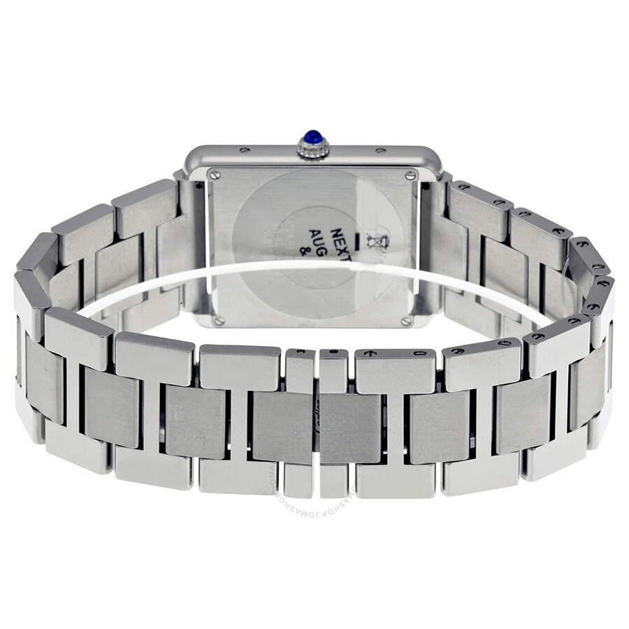 Pre-owned Cartier Tank Solo Pale Silvered Opaline Dial Men's Watch W5200014 - 3