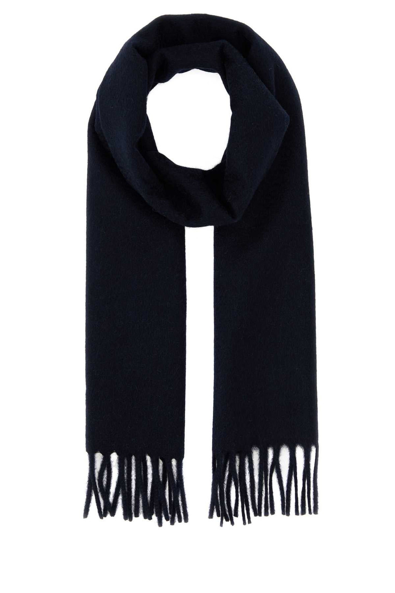 Prada Women Midnight Blue Cashmere Scarf - 1