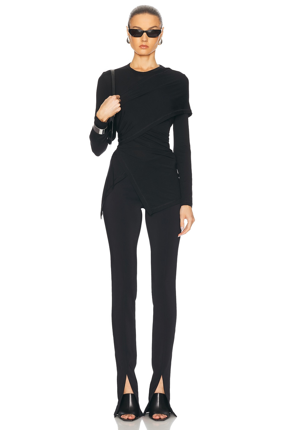 Draped Long Sleeve Top - 5