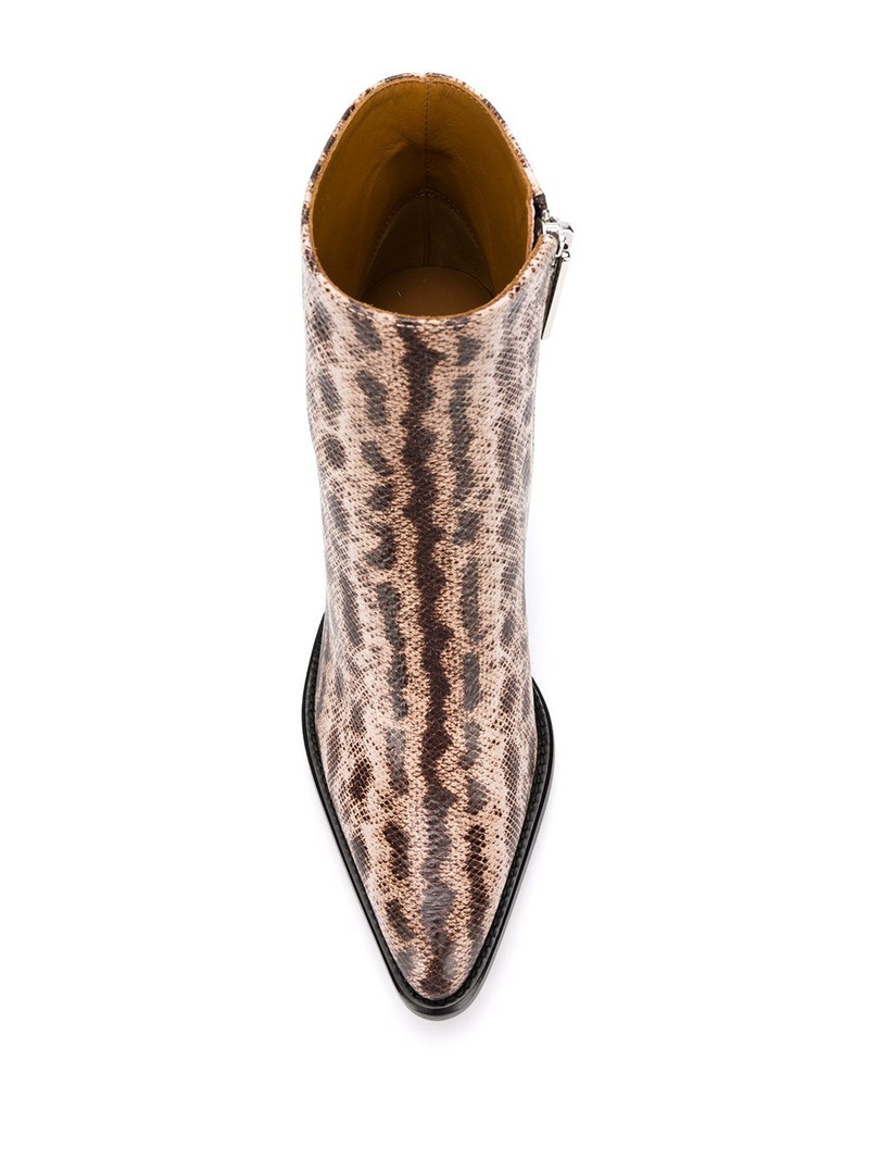 snake-effect 95mm ankle boots 4