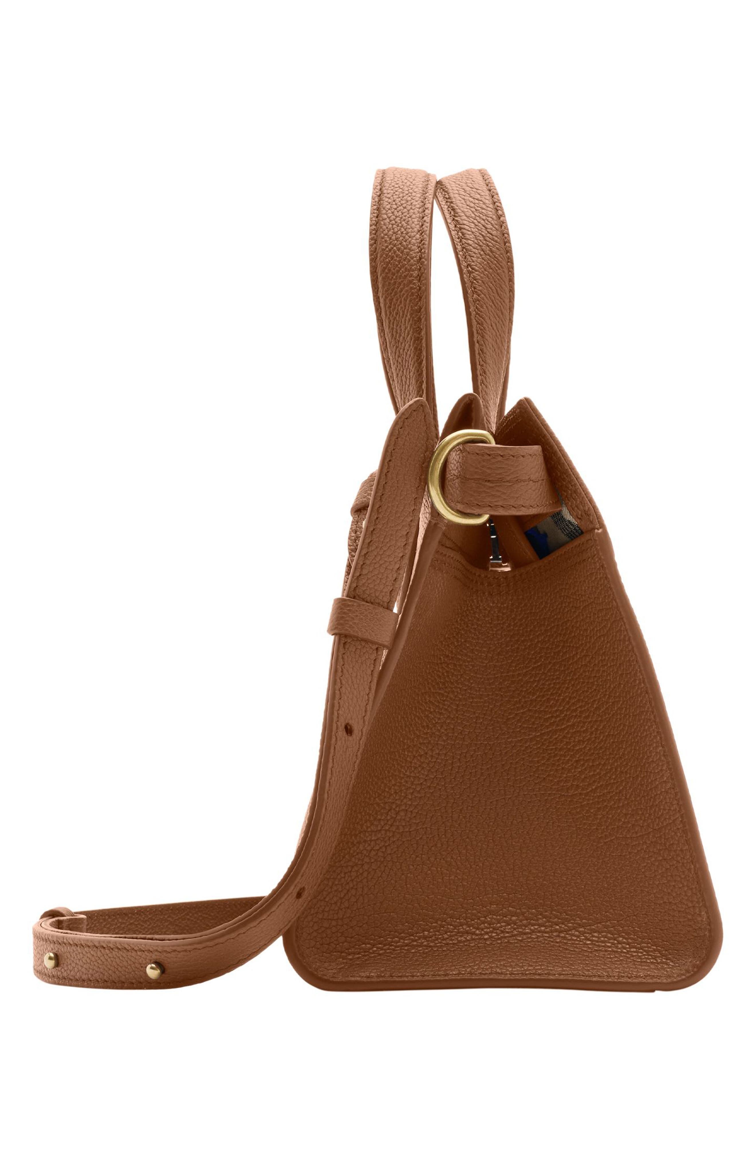 burberry Mini Cotswolds Leather Tote in Hazel at Nordstrom - 3