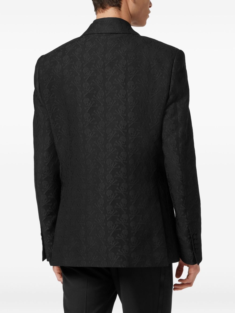 Skull&Bones jacquard blazer - 4