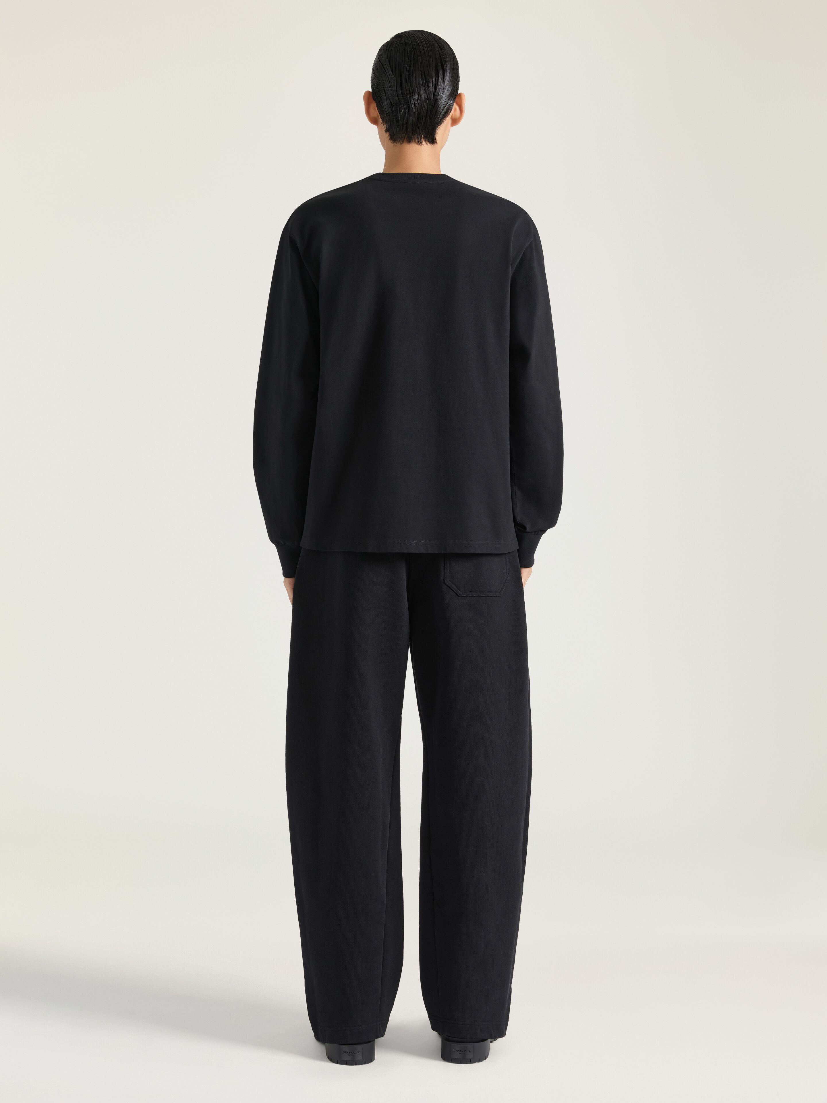 JOGGER PANTS IN FLEECE WITH GIVENCHY PATCH - 4