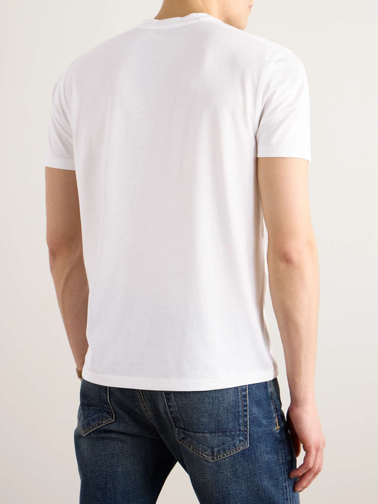 Slim-Fit Lyocell and Cotton-Blend Jersey T-Shirt - 4