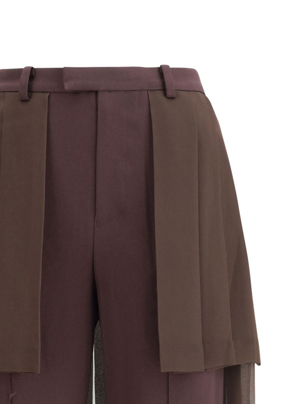 pleated-panel trousers - 4