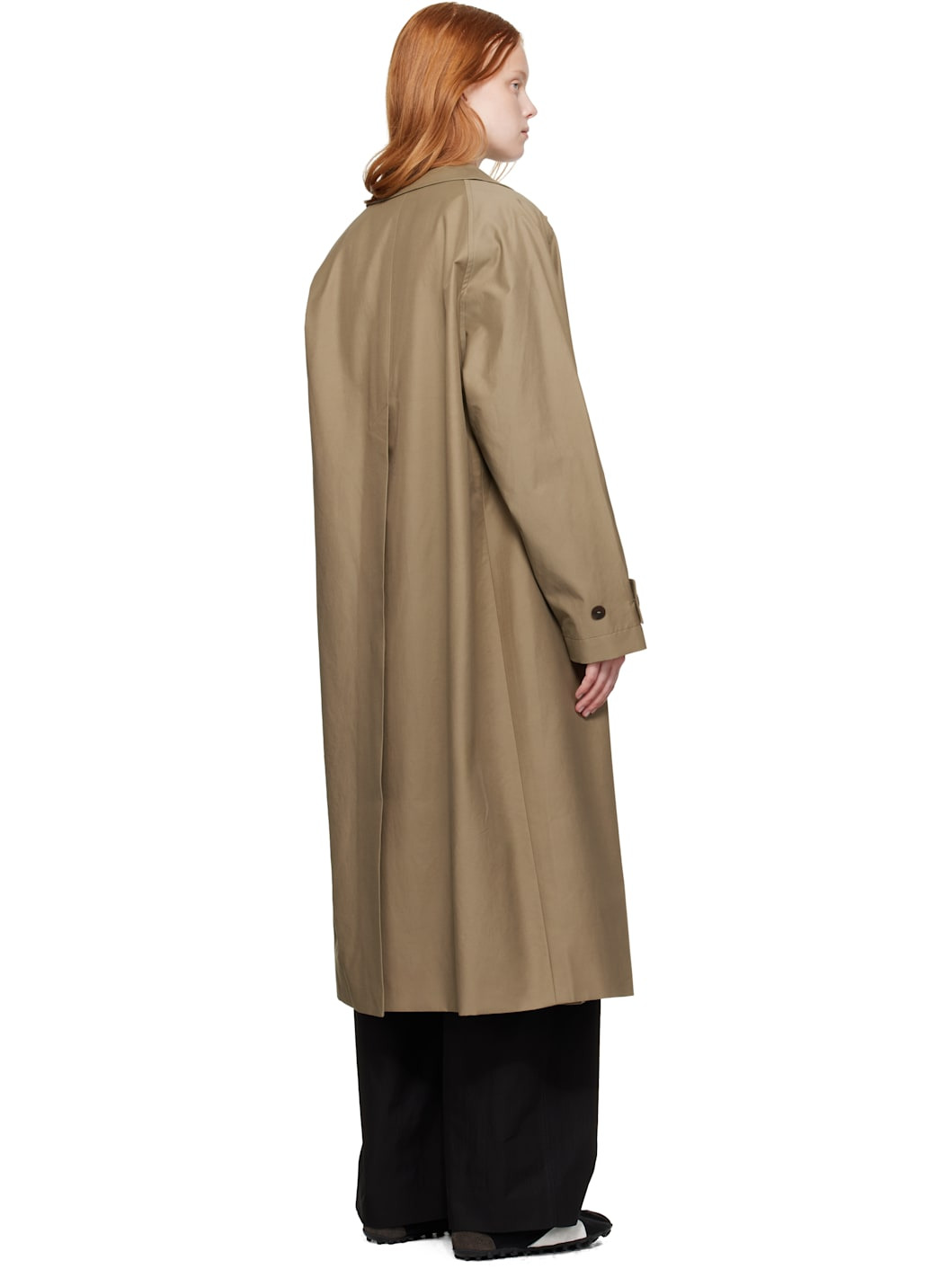 Taupe Holin Technical Cotton Trench Coat - 3