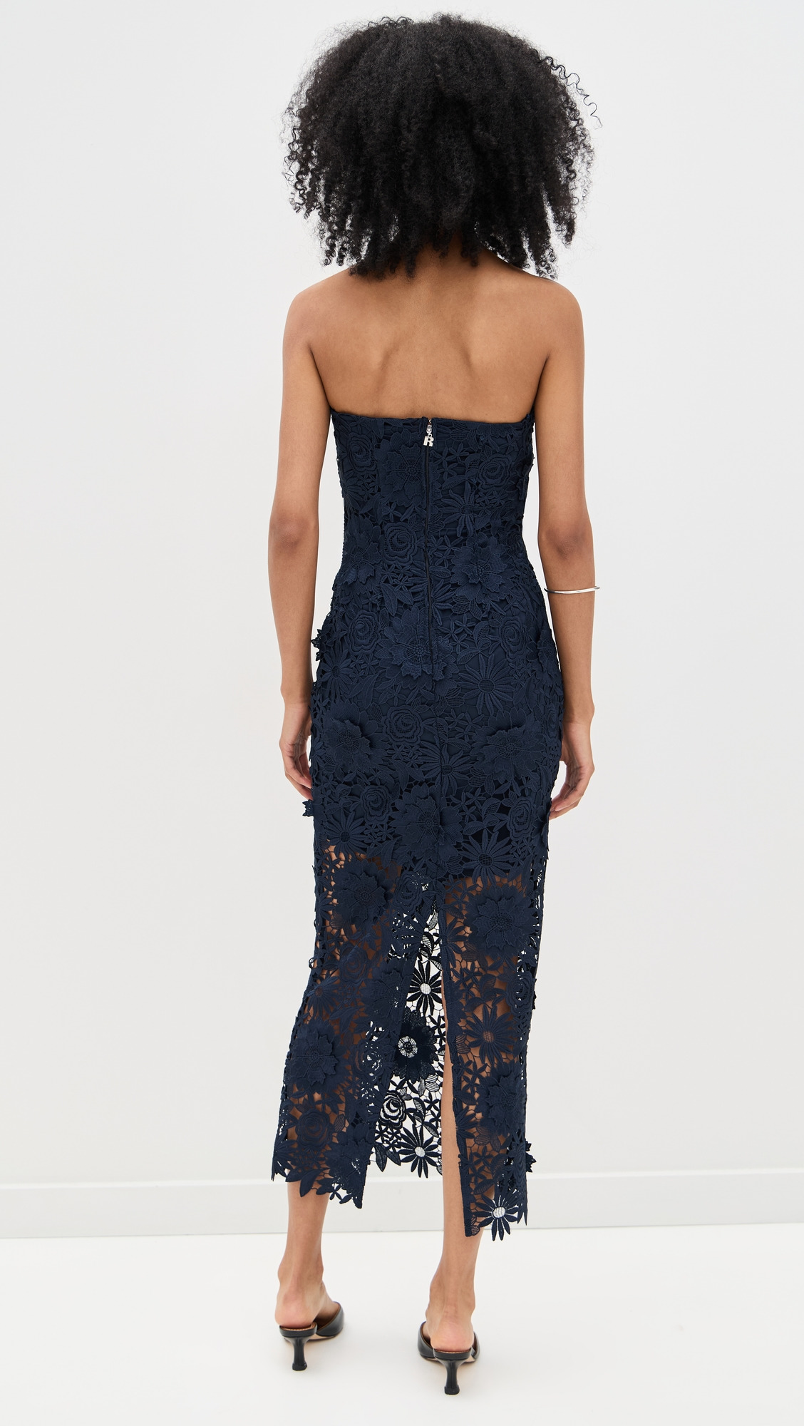 3D Lace Midi Dress - 3