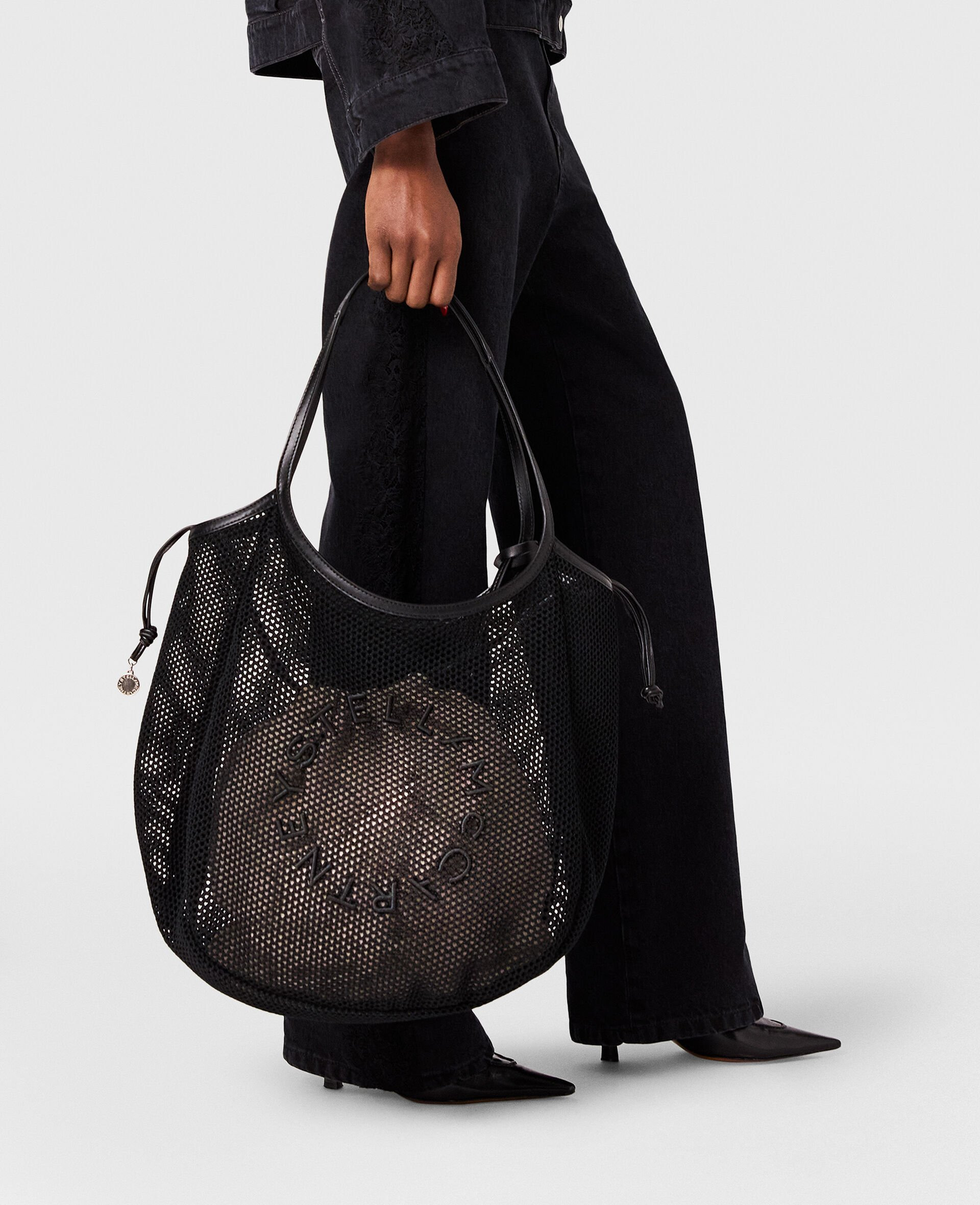 Logo Mesh Hobo Bag - 2