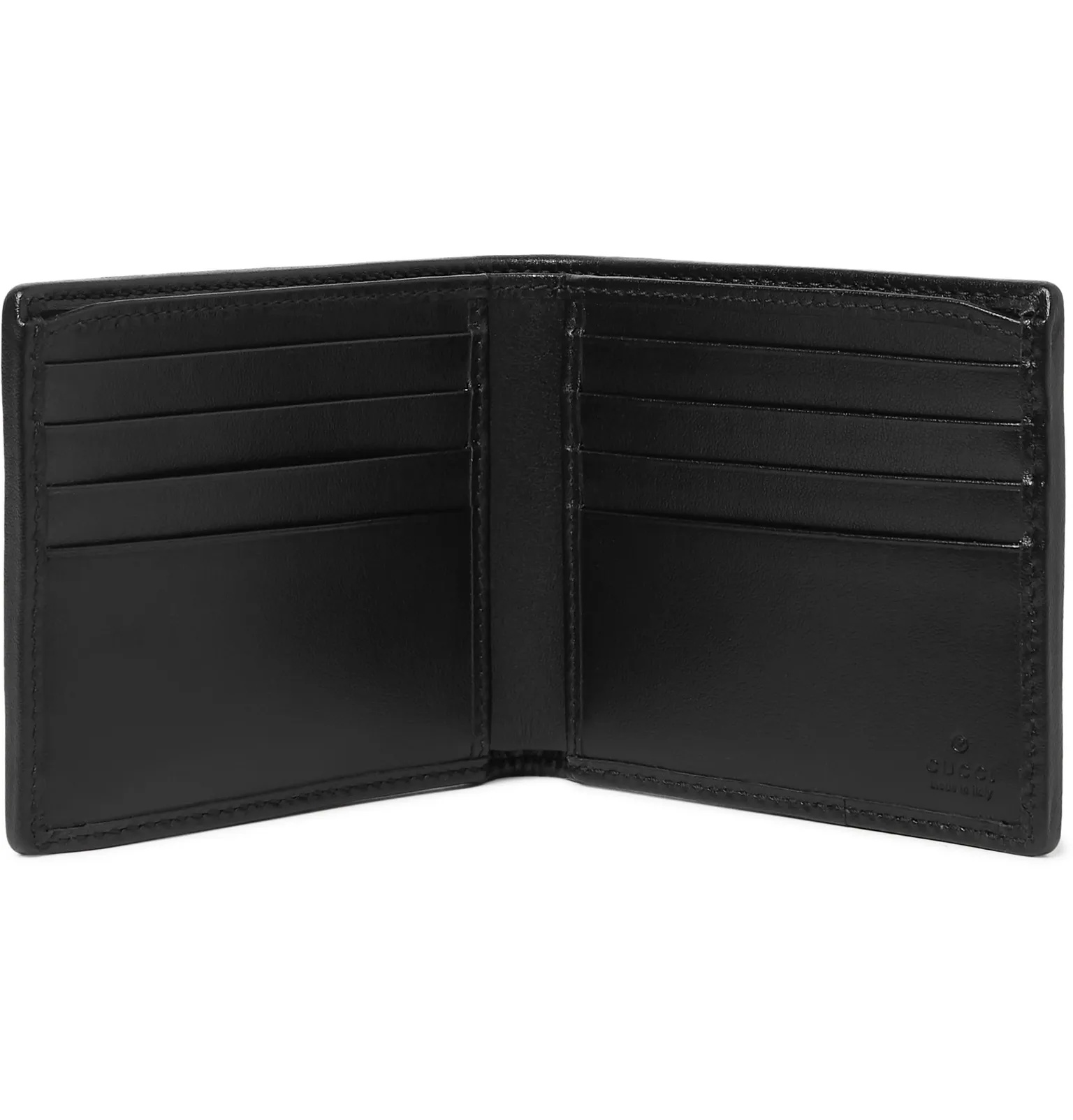 Rhombus Quilted Leather Billfold Wallet - 2