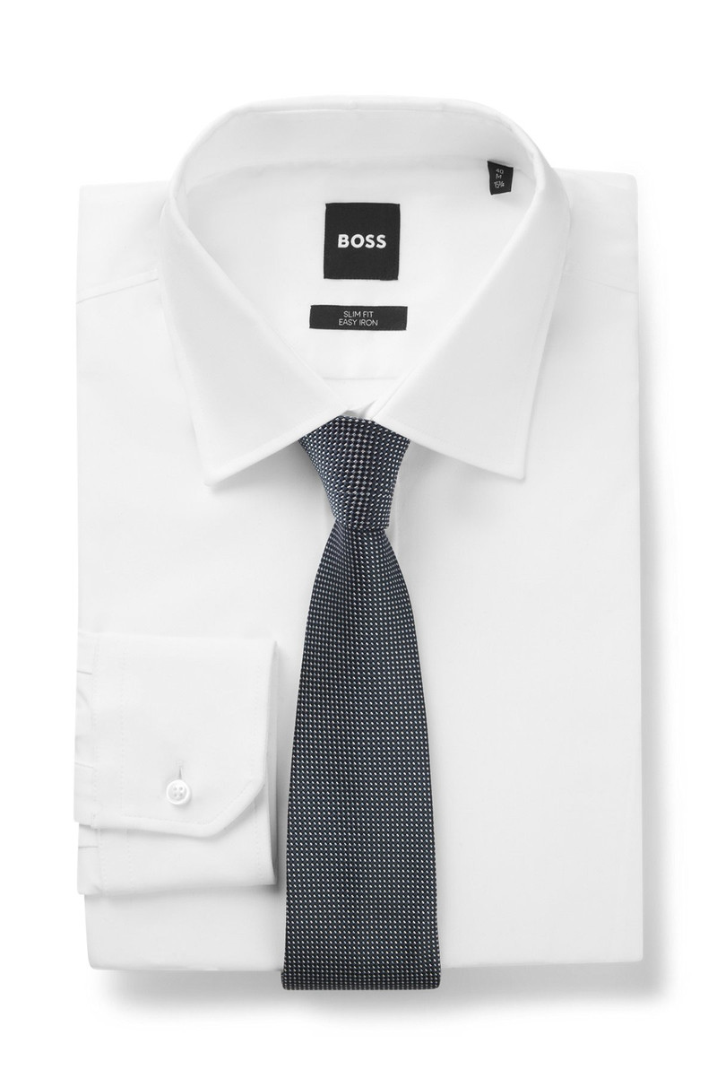 PURE-SILK TIE WITH MICRO PATTERN 3