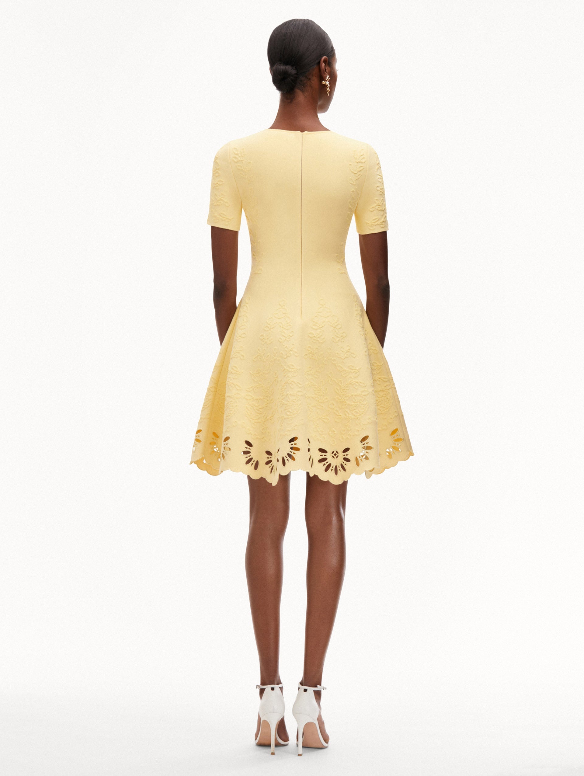 EYELET JACQUARD DRESS - 3