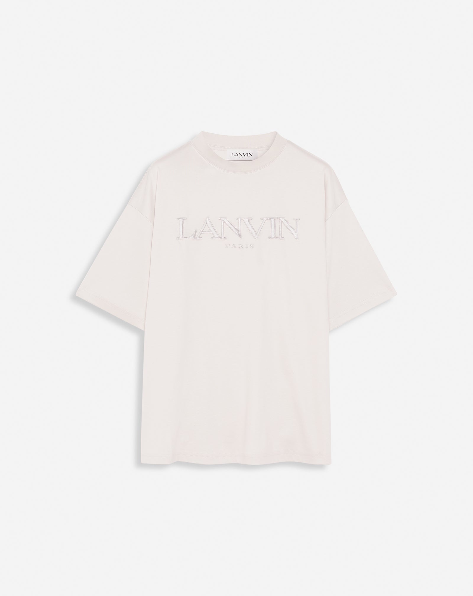 OVERSIZED LANVIN PARIS EMBROIDERED T-SHIRT - 1