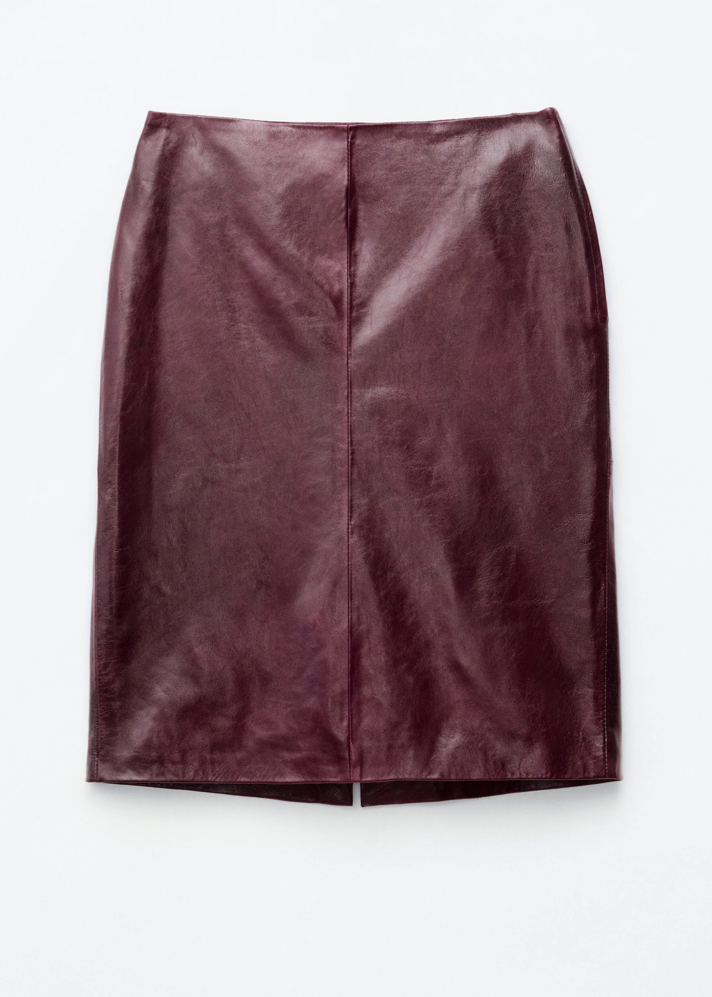 Nappa Leather Pencil Skirt - 1