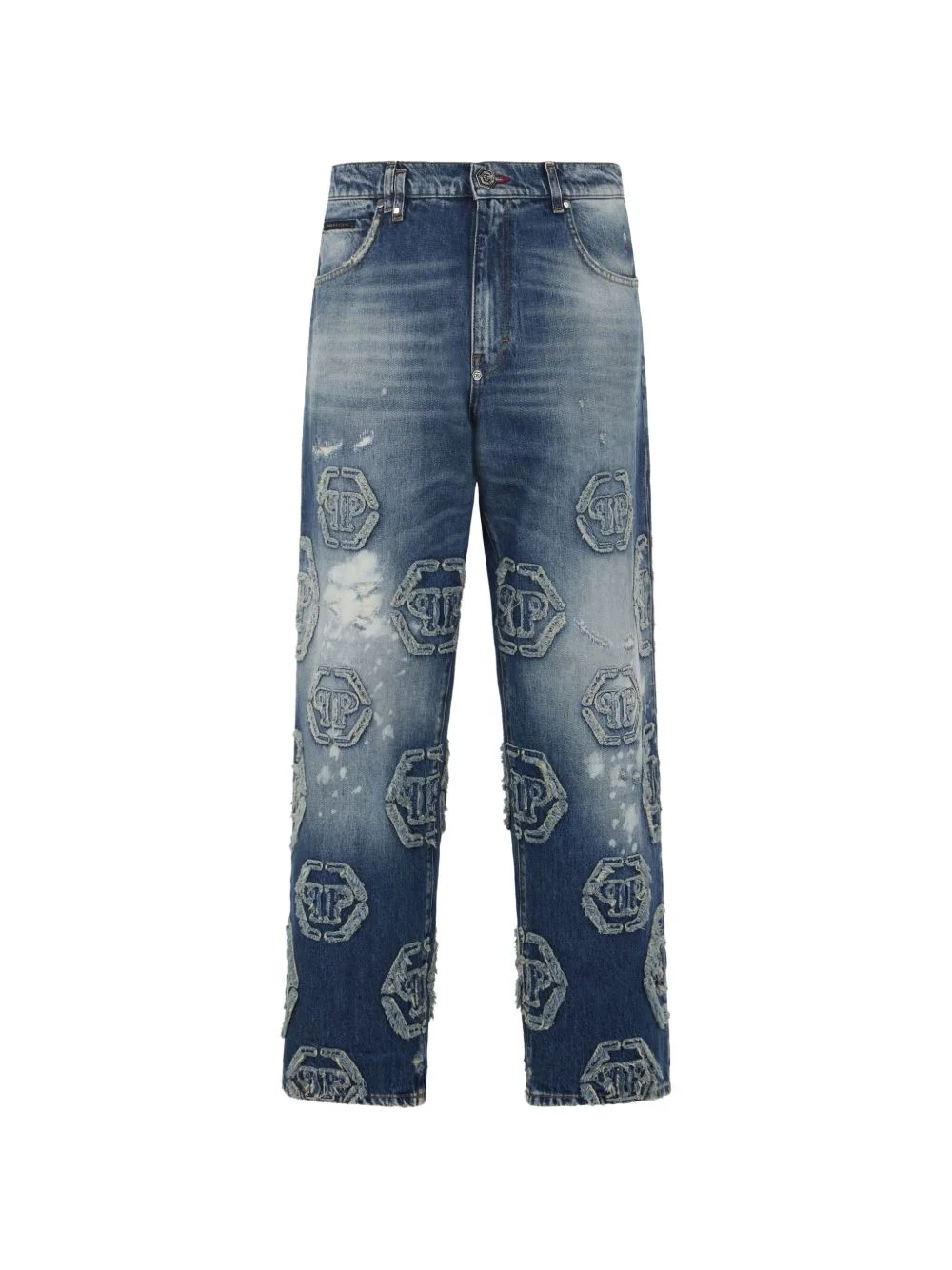 monogram jeans - 1