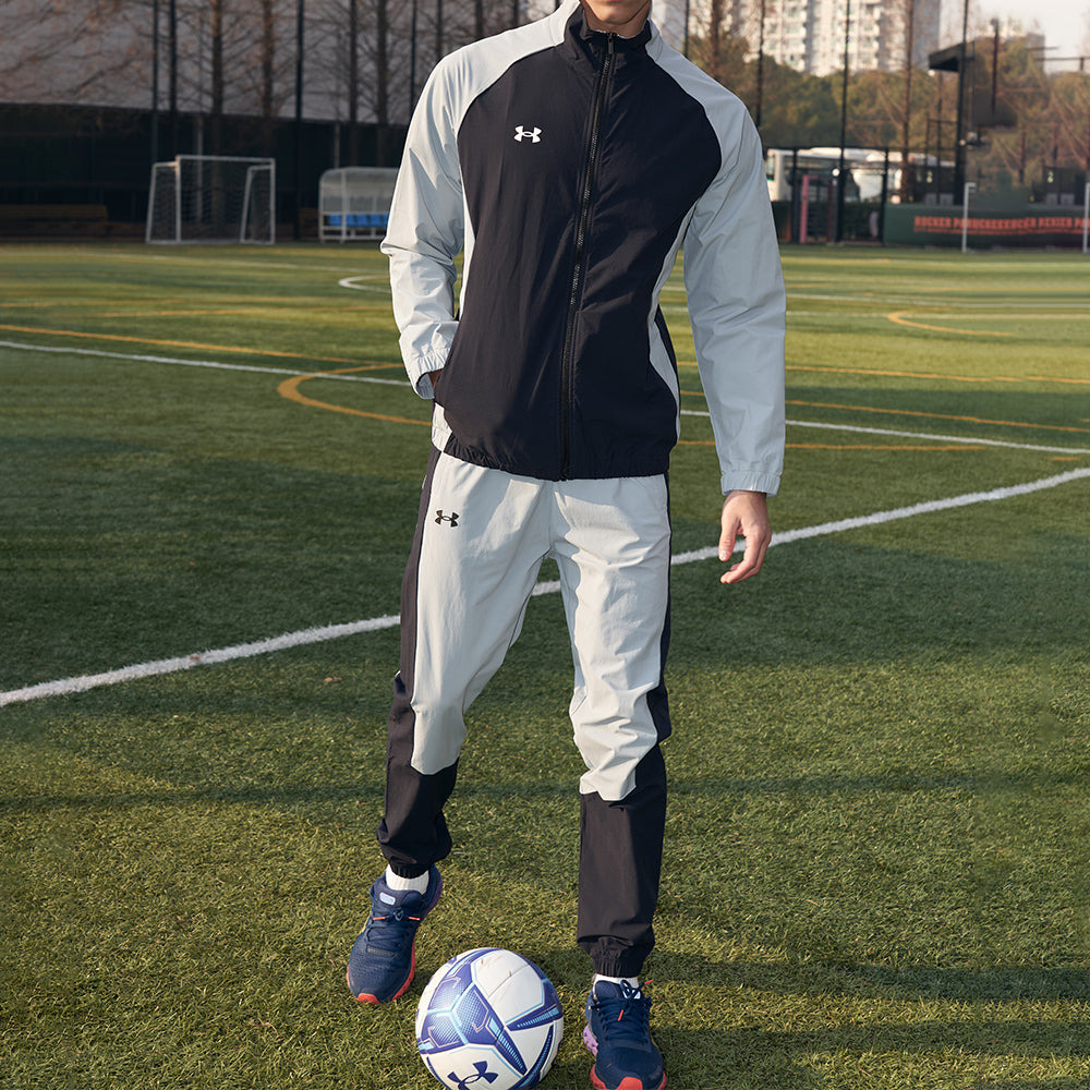 Under Armour Sportstyle Woven Full Zip Jacket 'Black Grey' 22500402-001 - 3