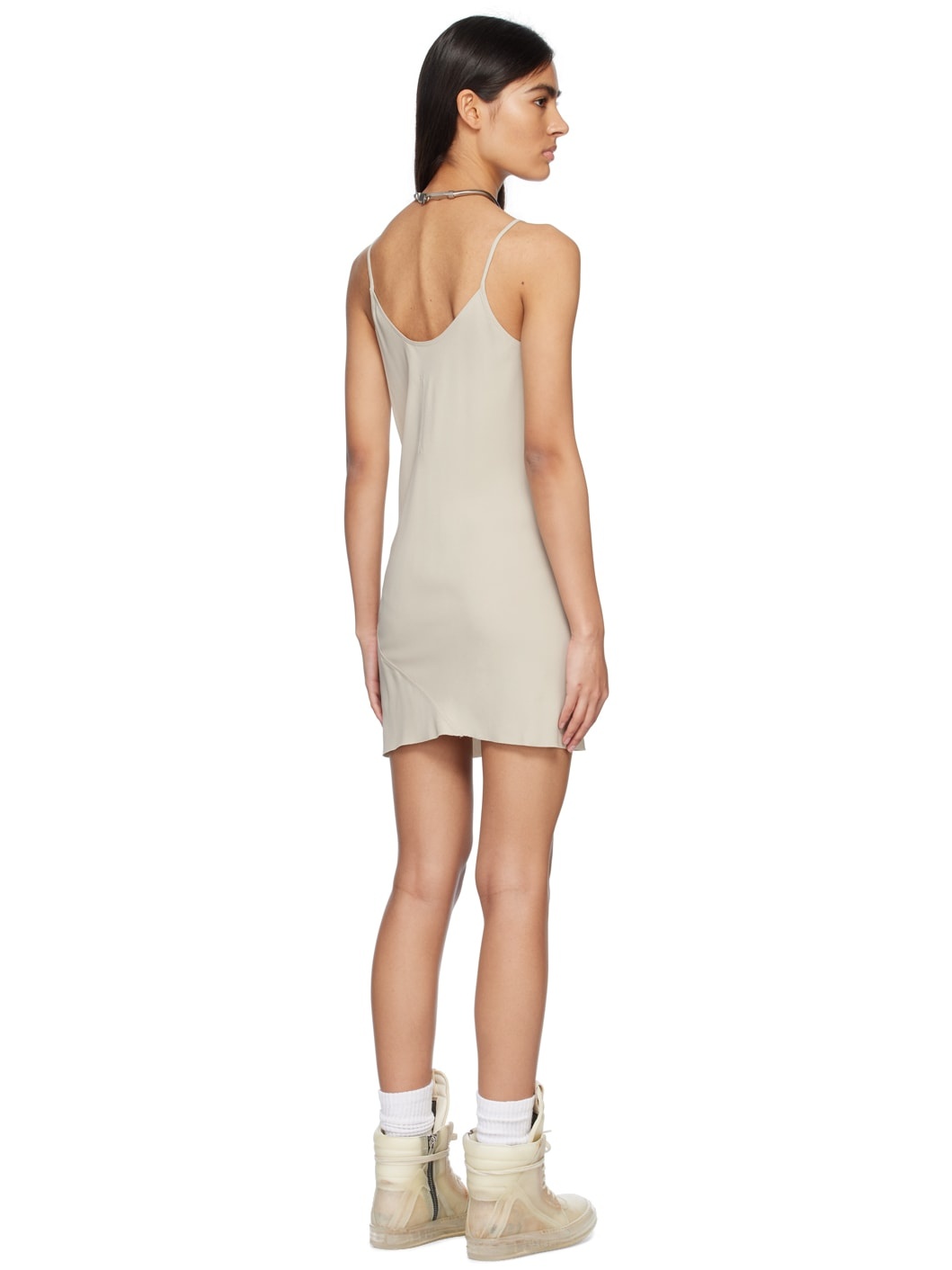 Off-White Slip Minidress - 3